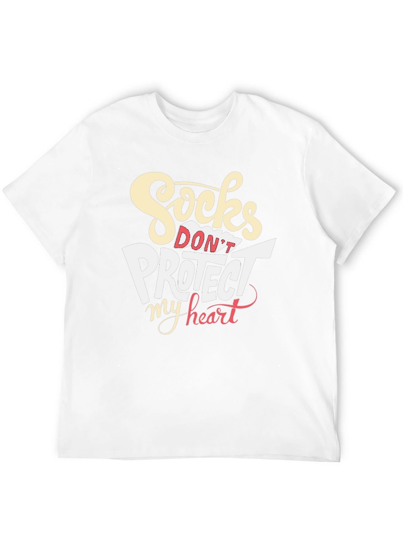 Socks Dont Protect My Heart Graphic T-Shirt