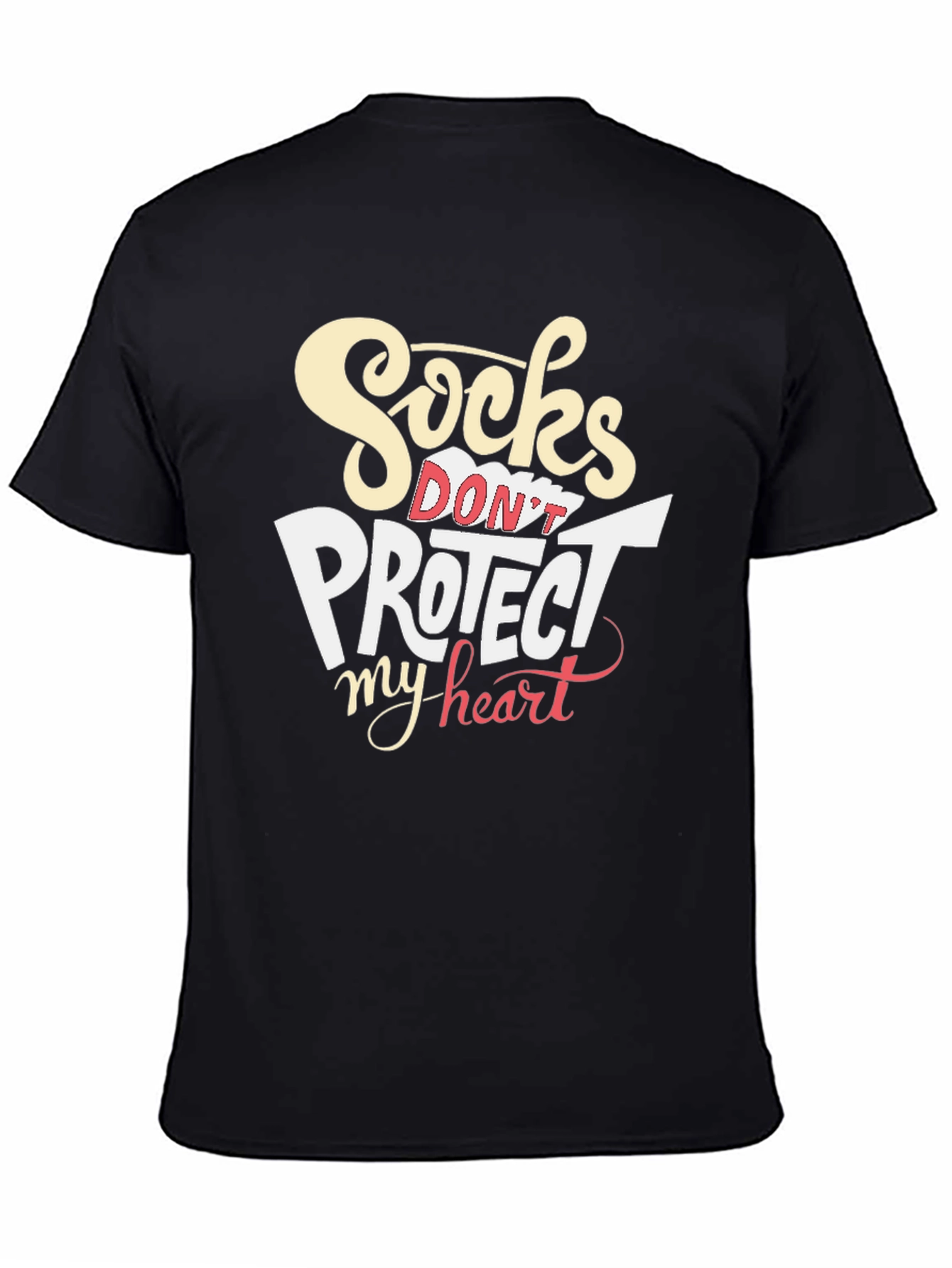Socks Dont Protect My Heart Graphic T-Shirt
