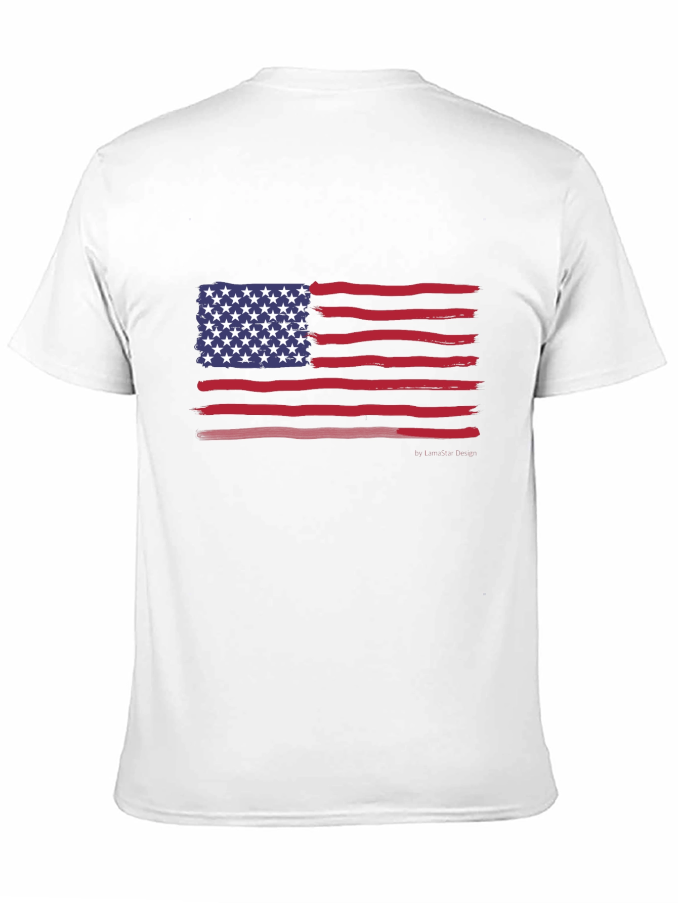 American Flag Graphic Print T-Shirt