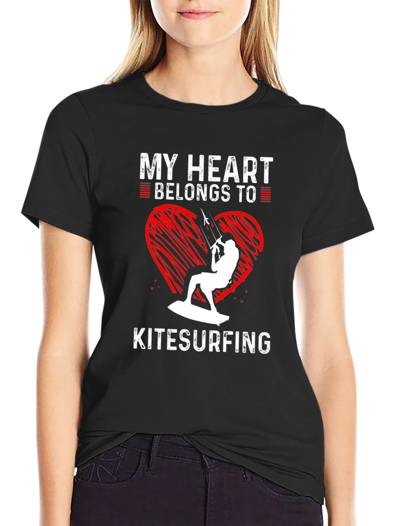 My Heart Belongs to Kitesurfing T-Shirt