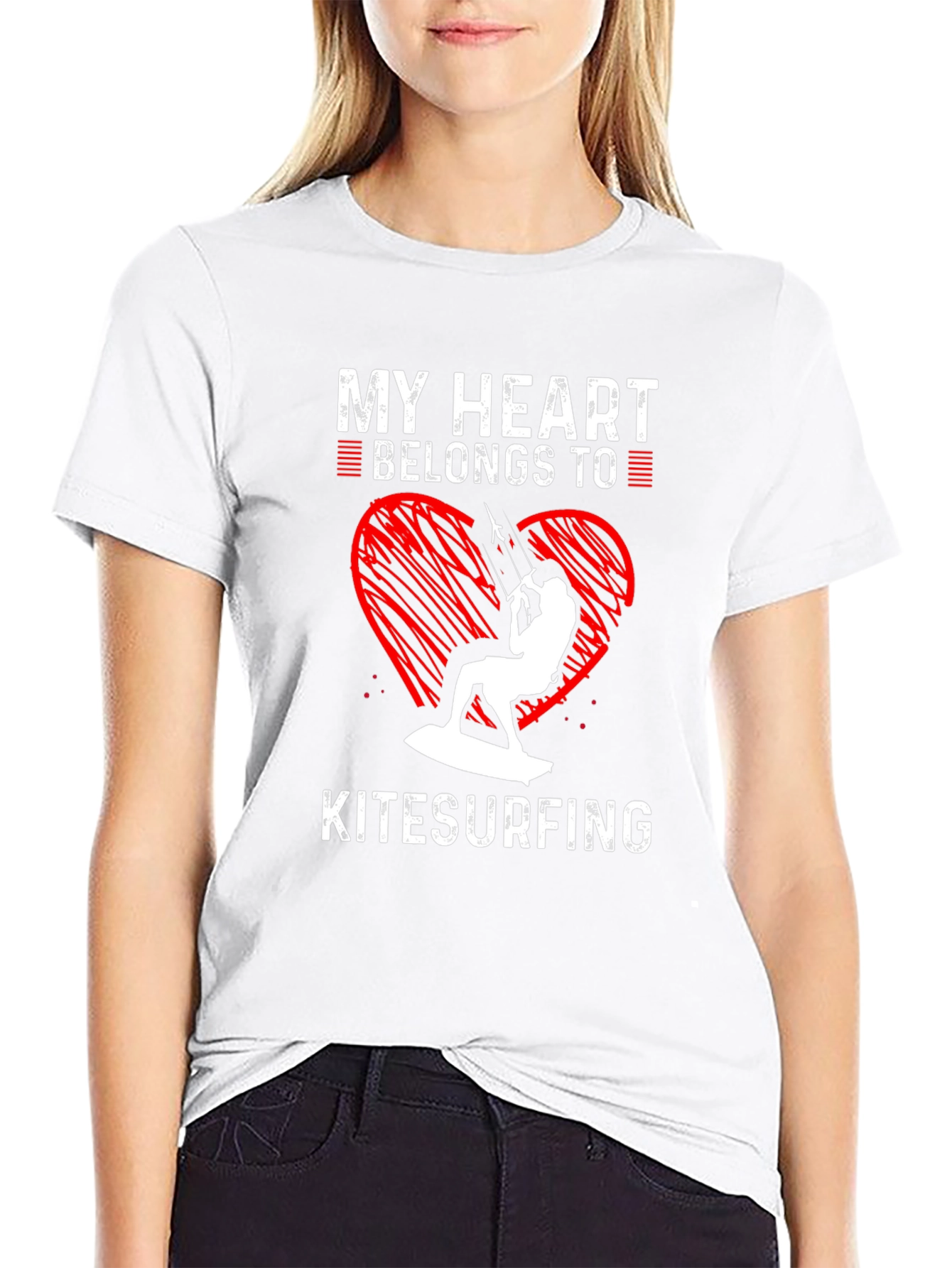 My Heart Belongs to Kitesurfing T-Shirt