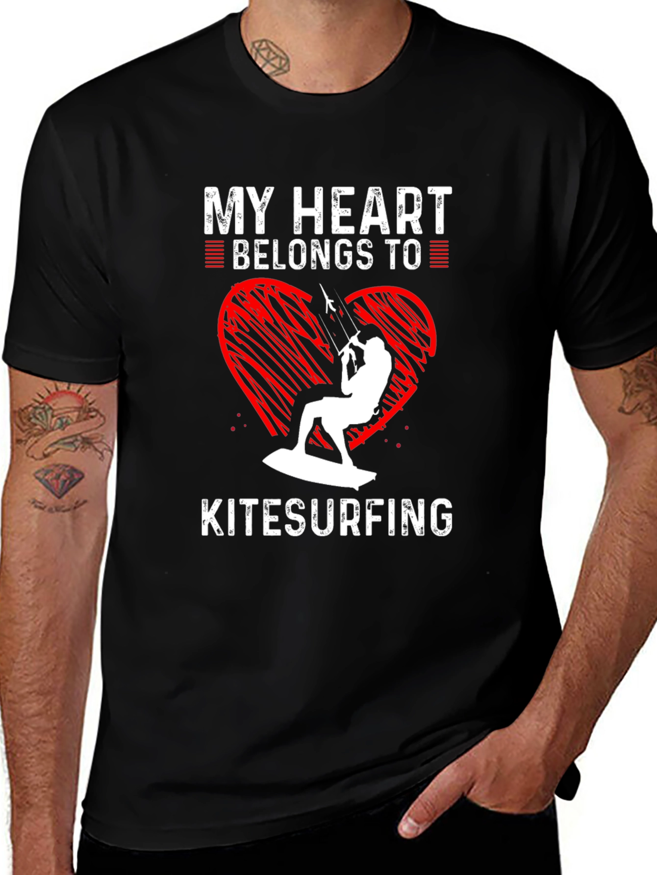 My Heart Belongs to Kitesurfing T-Shirt