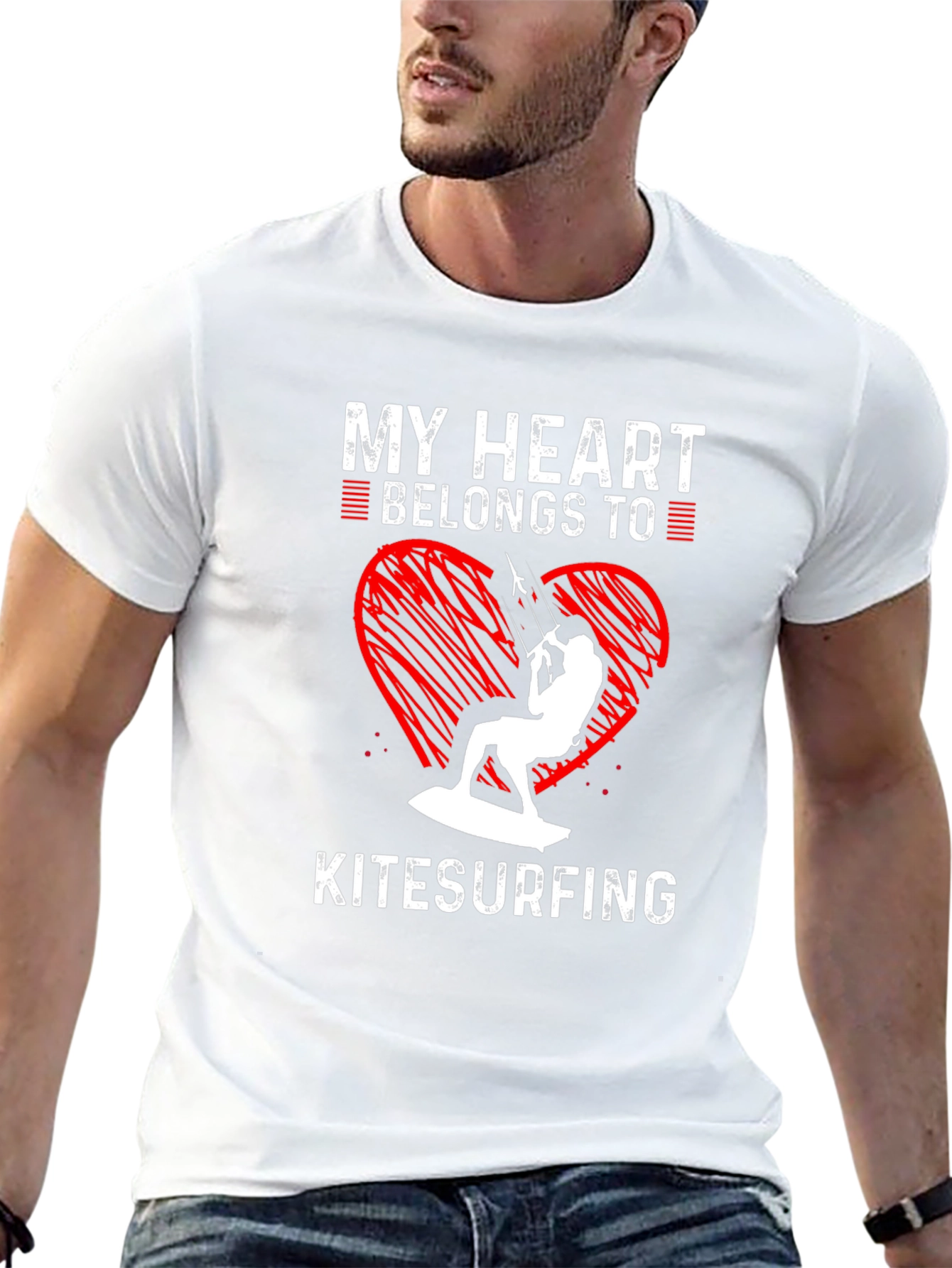 My Heart Belongs to Kitesurfing T-Shirt