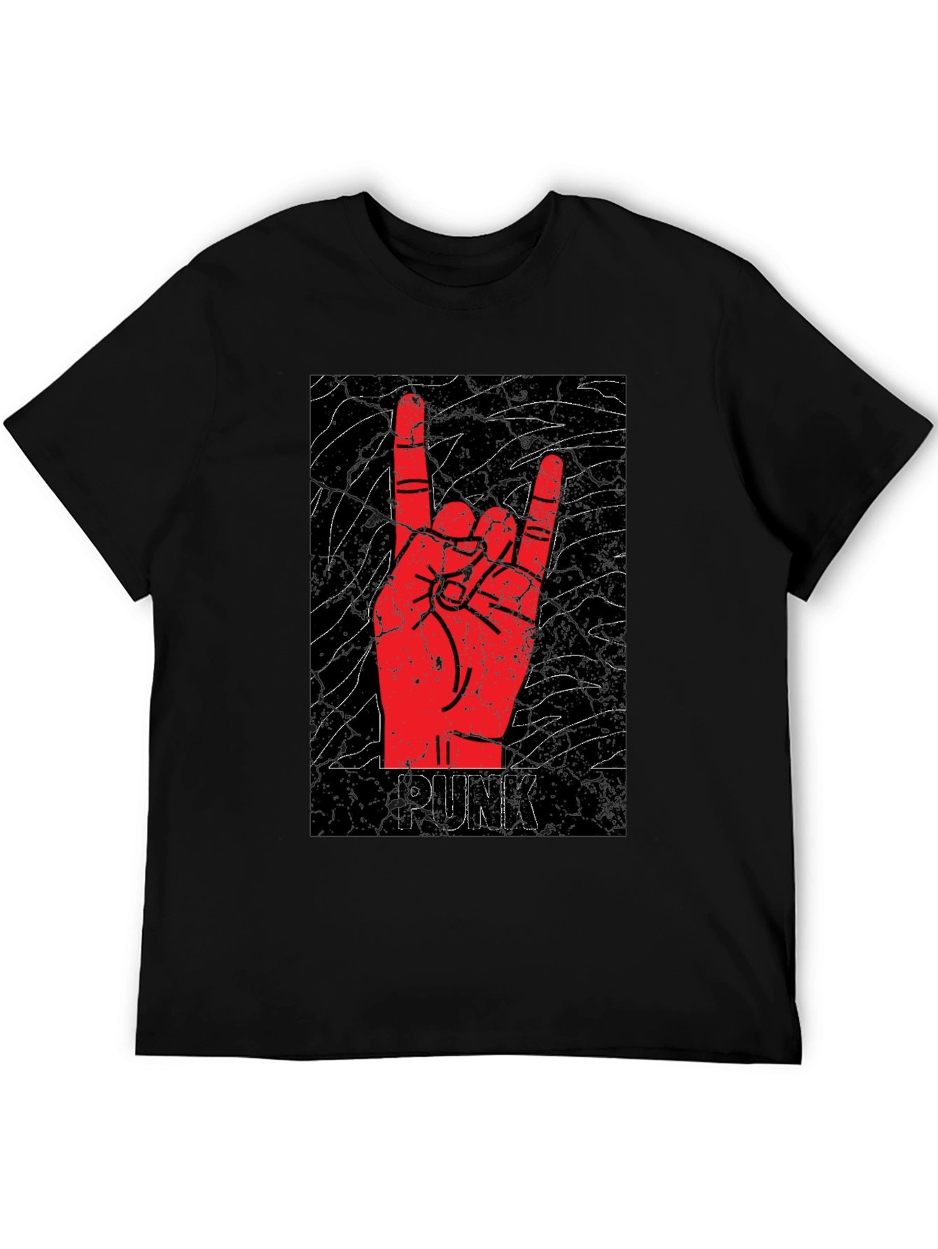 Punk Rock Hand Gesture Graphic Tee