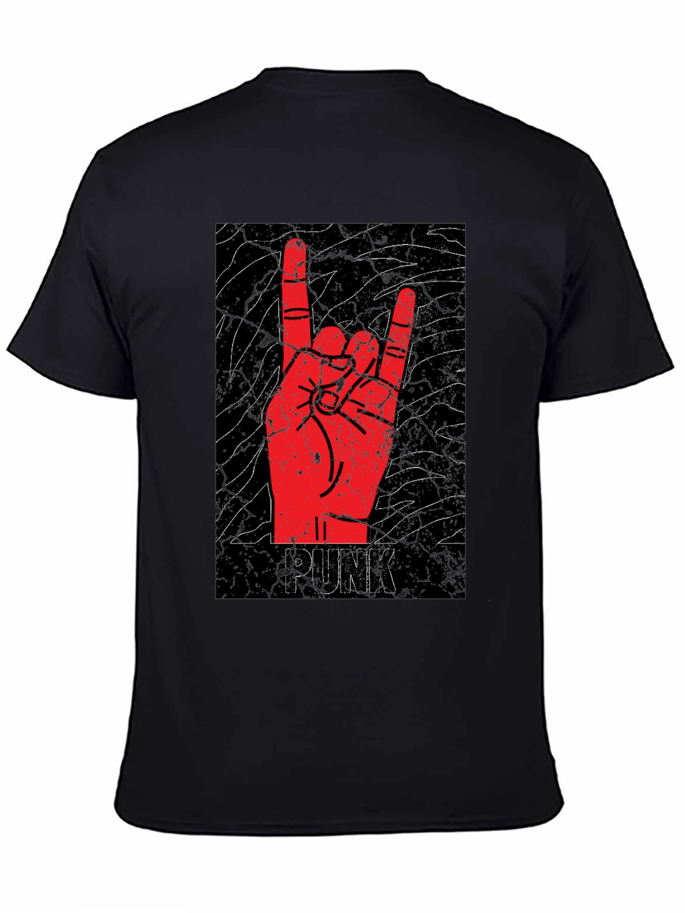 Punk Rock Hand Gesture Graphic Tee