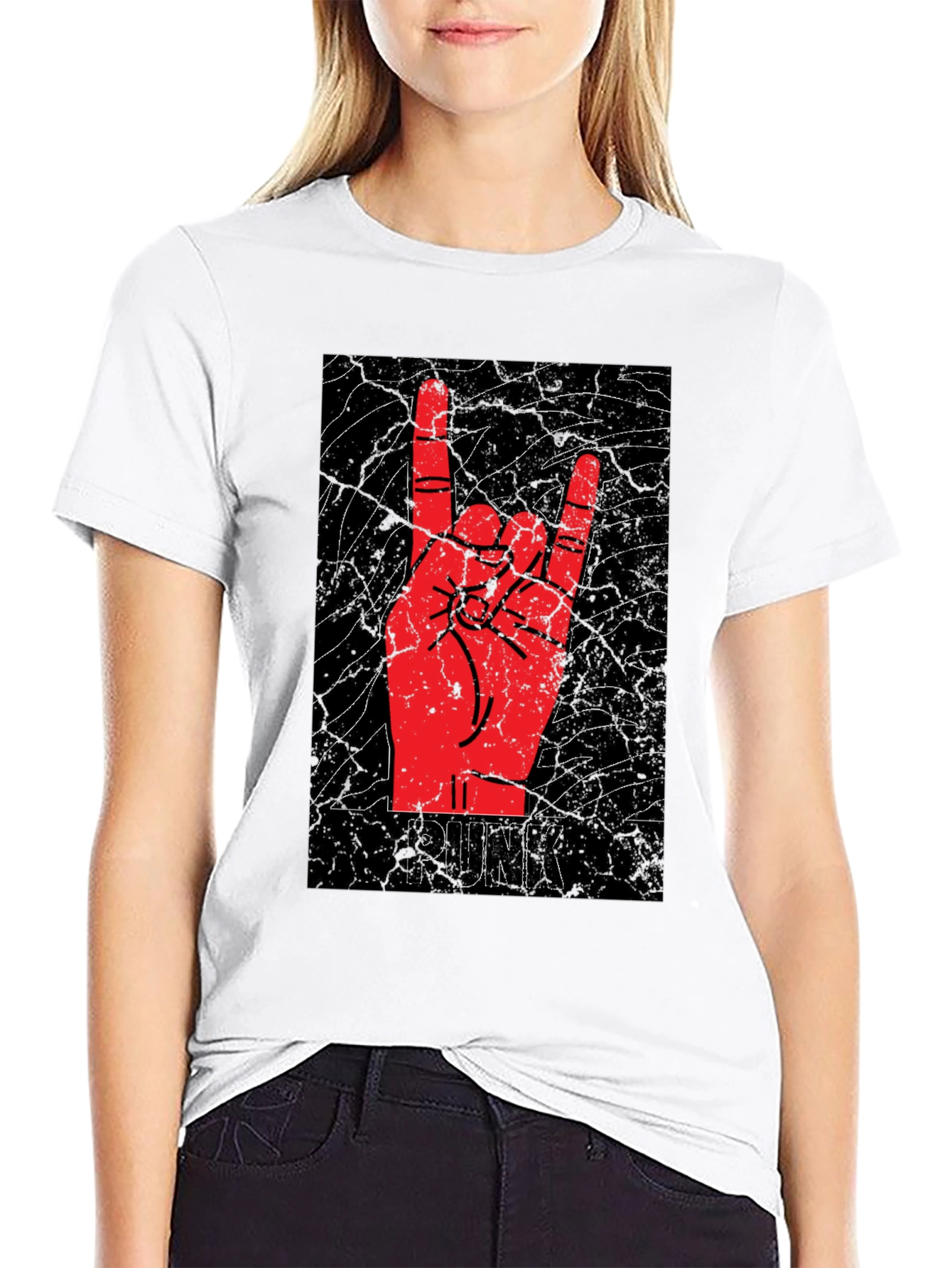 Punk Rock Hand Gesture Graphic Tee
