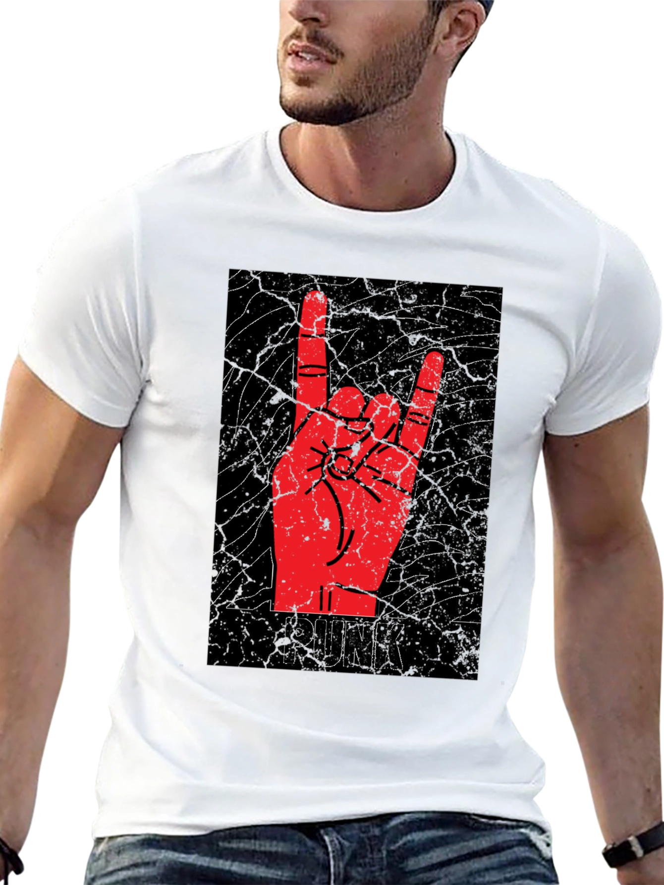 Punk Rock Hand Gesture Graphic Tee