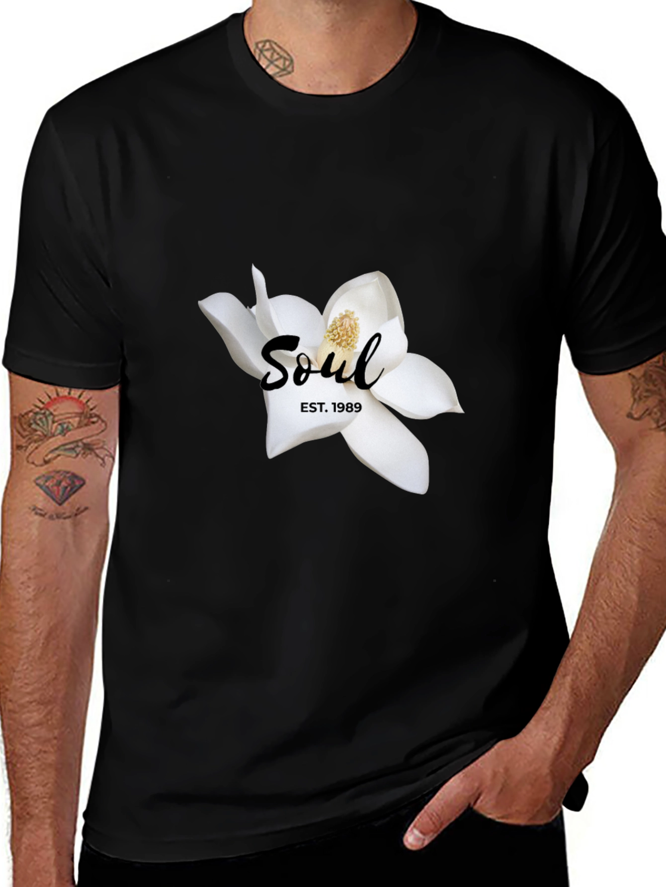 Soul Est. 1989 Black Graphic Tee