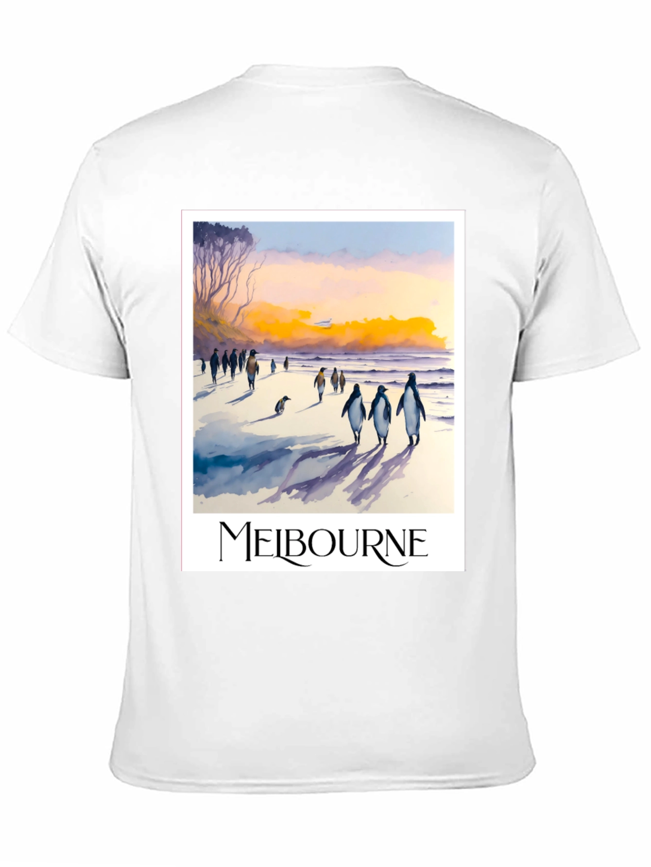 Melbourne Penguin Beach Black T-Shirt