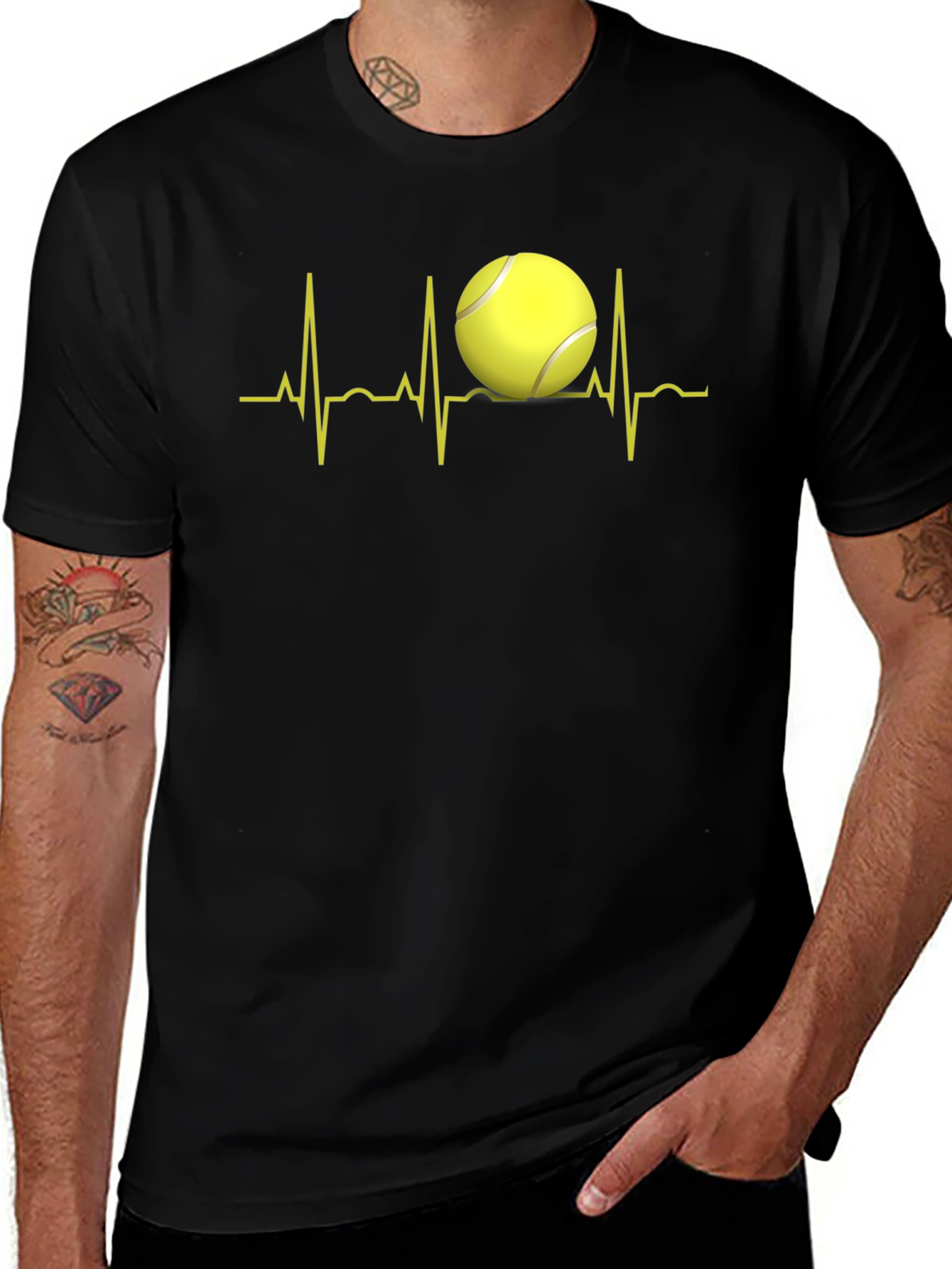 Tennis Heartbeat T-Shirt - Love of Tennis