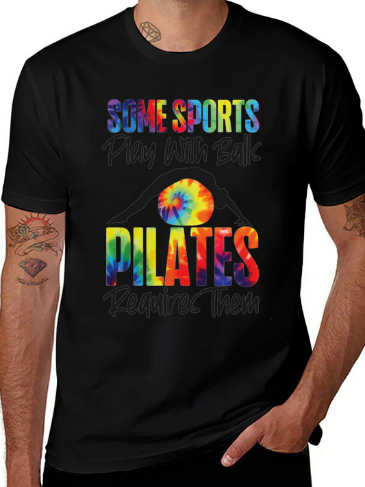 Pilates Balls Tie-Dye Graphic Tee