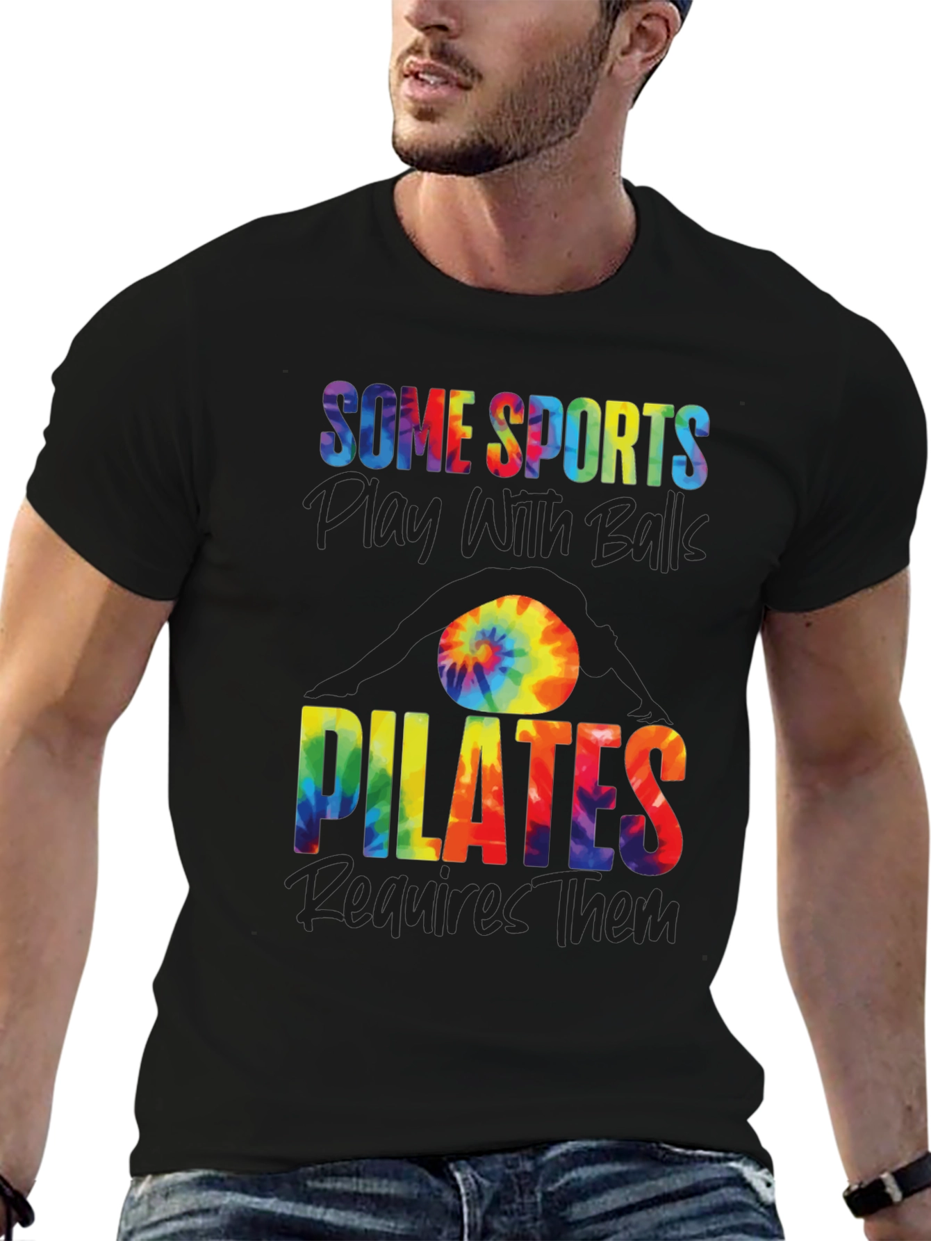 Pilates Balls Tie-Dye Graphic Tee