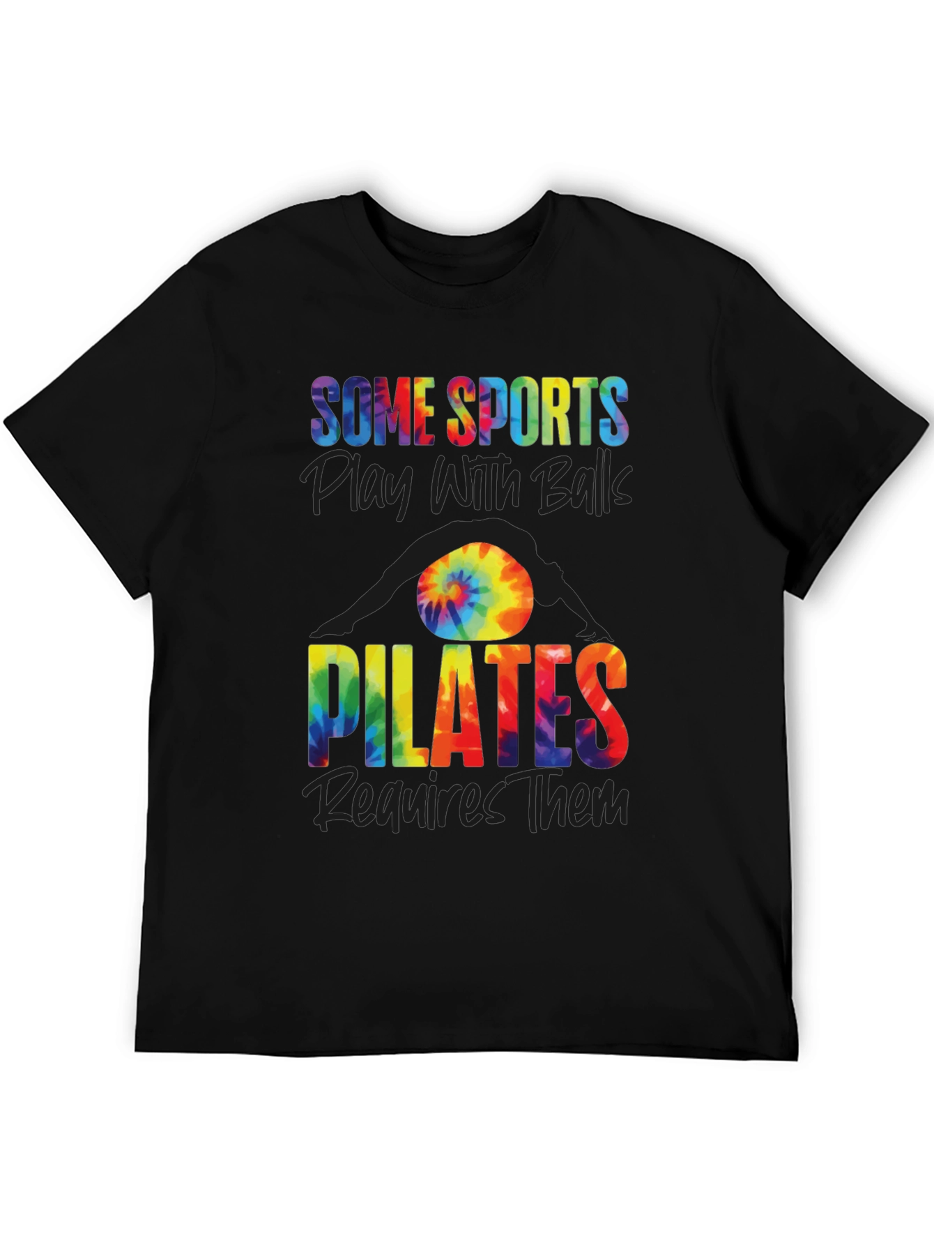 Pilates Balls Tie-Dye Graphic Tee