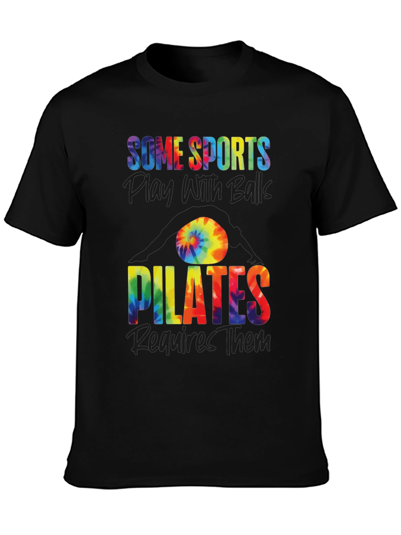Pilates Balls Tie-Dye Graphic Tee