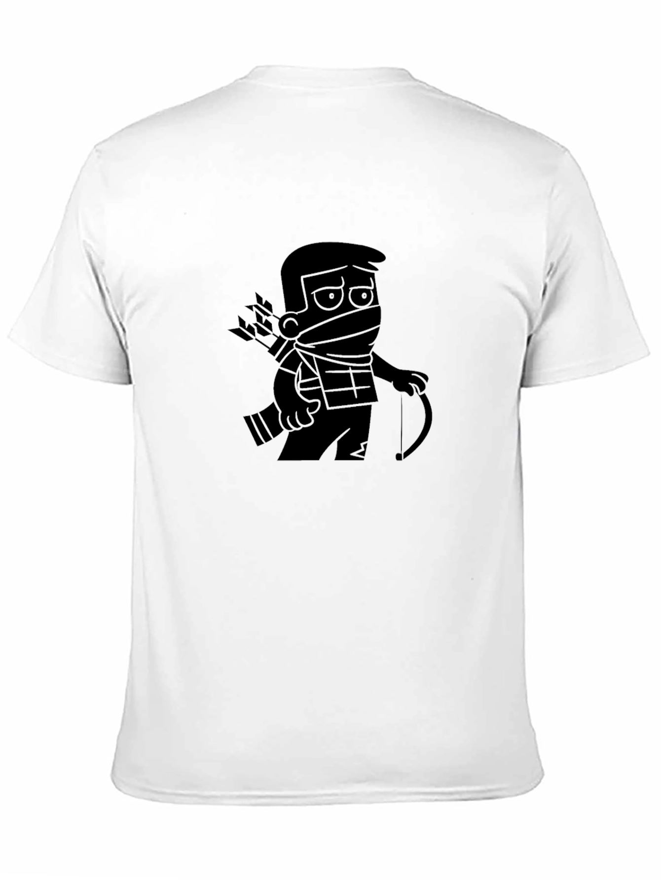 Ninja Archer Graphic Tee - Black Cotton Blend T-Shirt