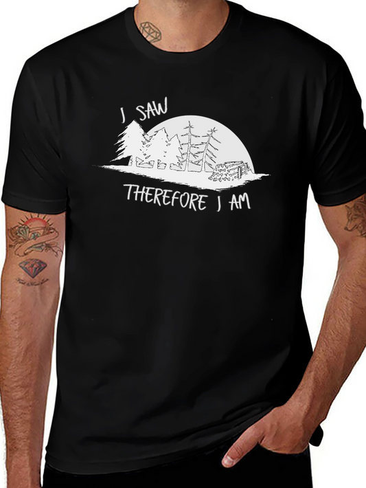 I Saw Therefore I Am Graphic Tee - Black