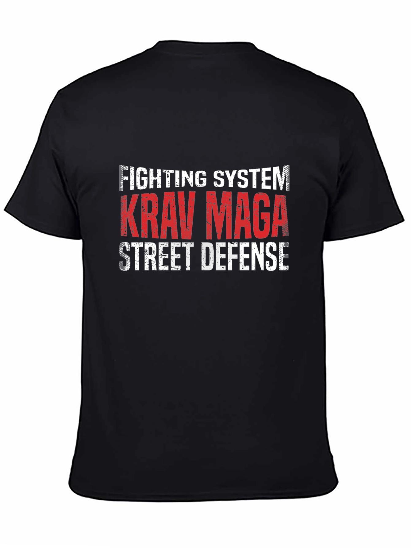 Krav Maga Fighting System Black T-Shirt