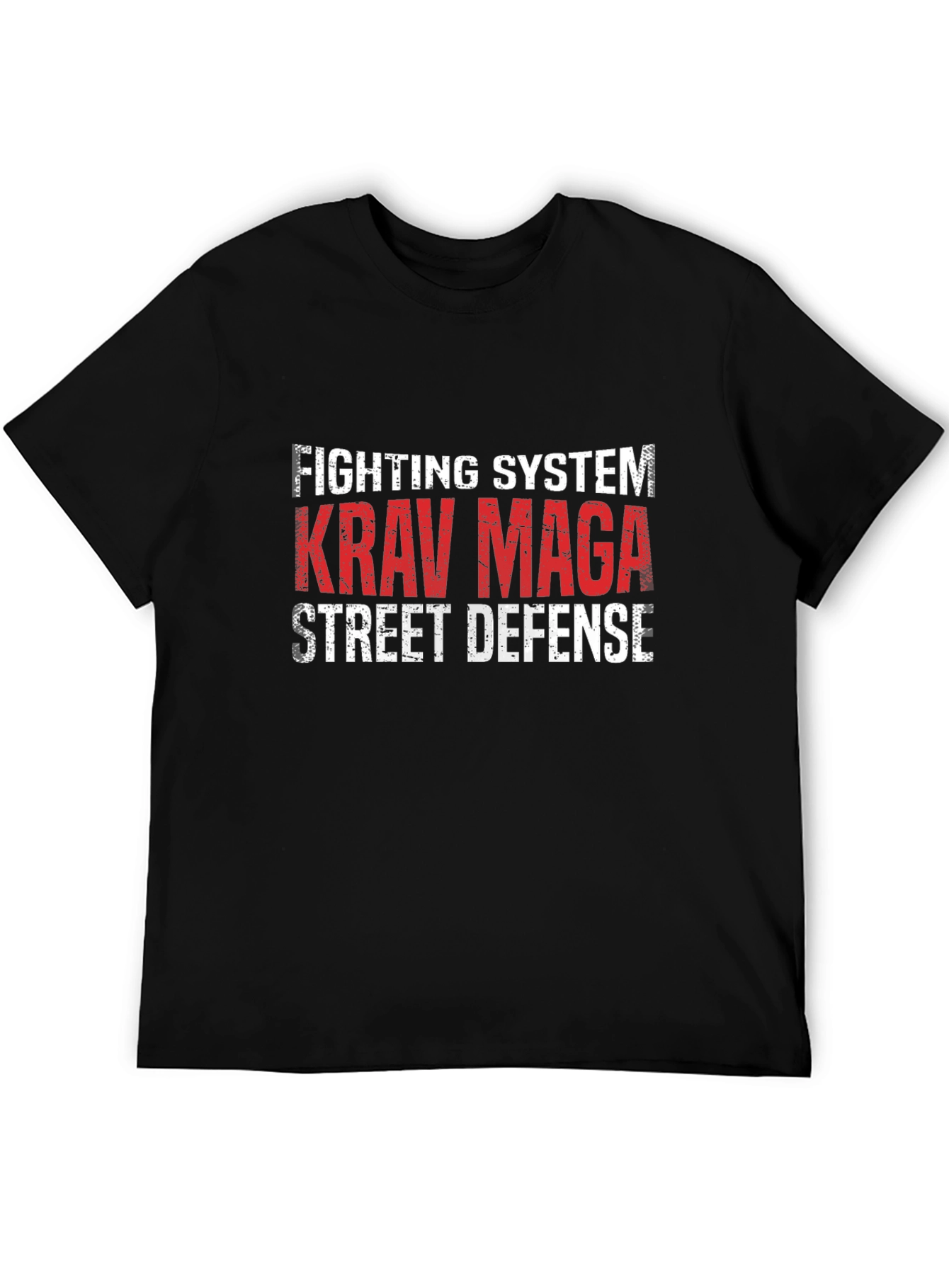 Krav Maga Fighting System Black T-Shirt