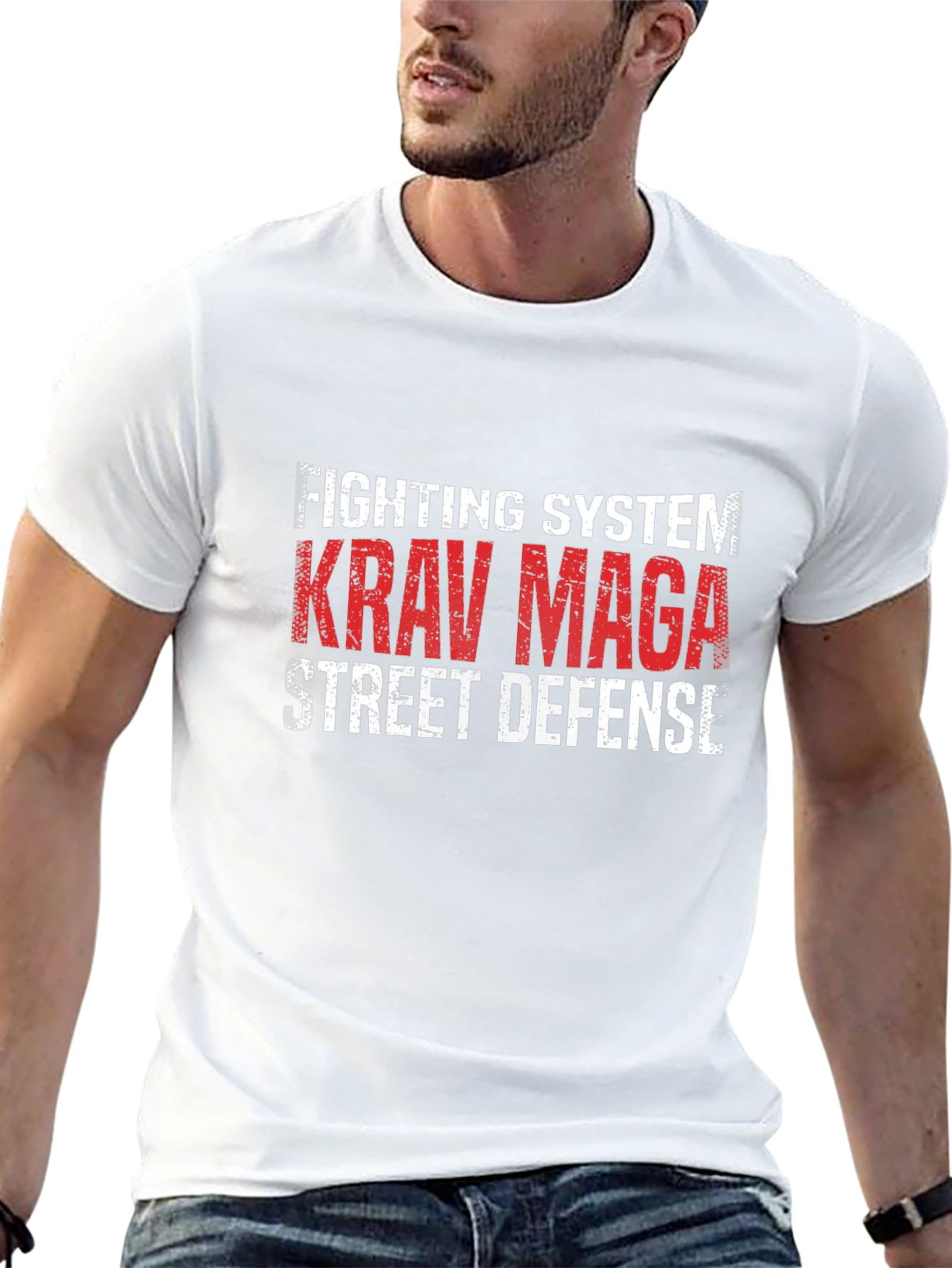 Krav Maga Fighting System Black T-Shirt