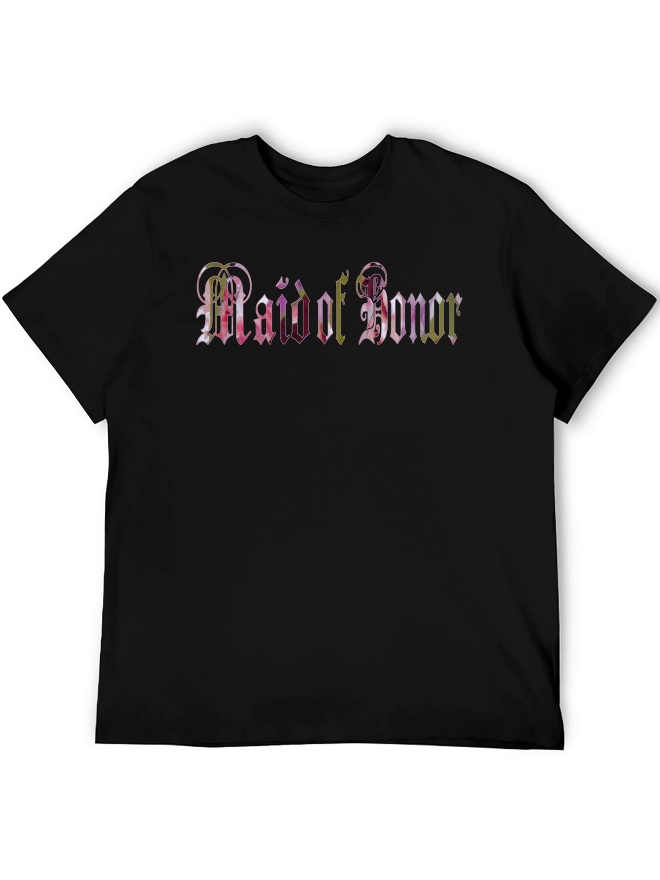 Maid of Honor Black T-Shirt