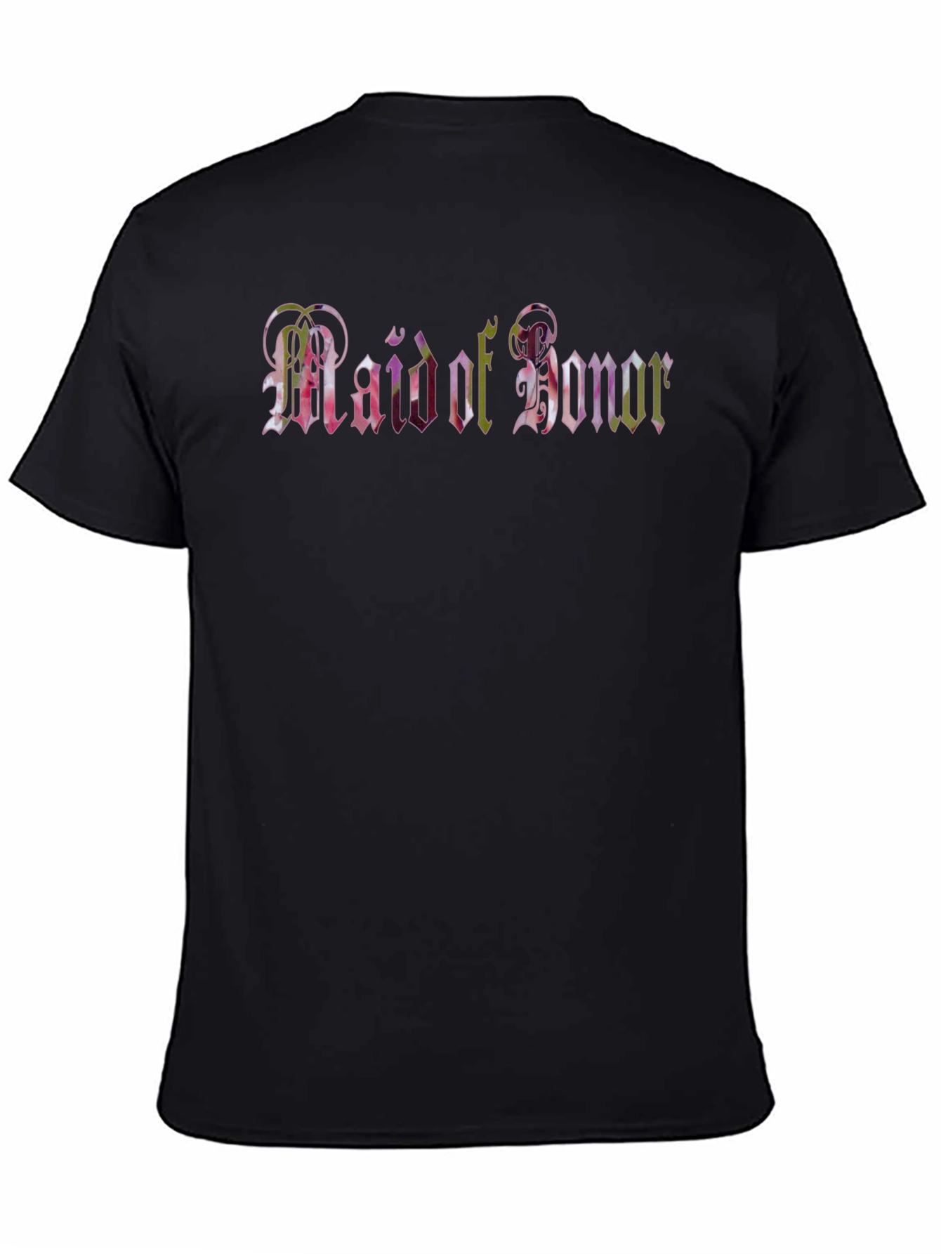Maid of Honor Black T-Shirt