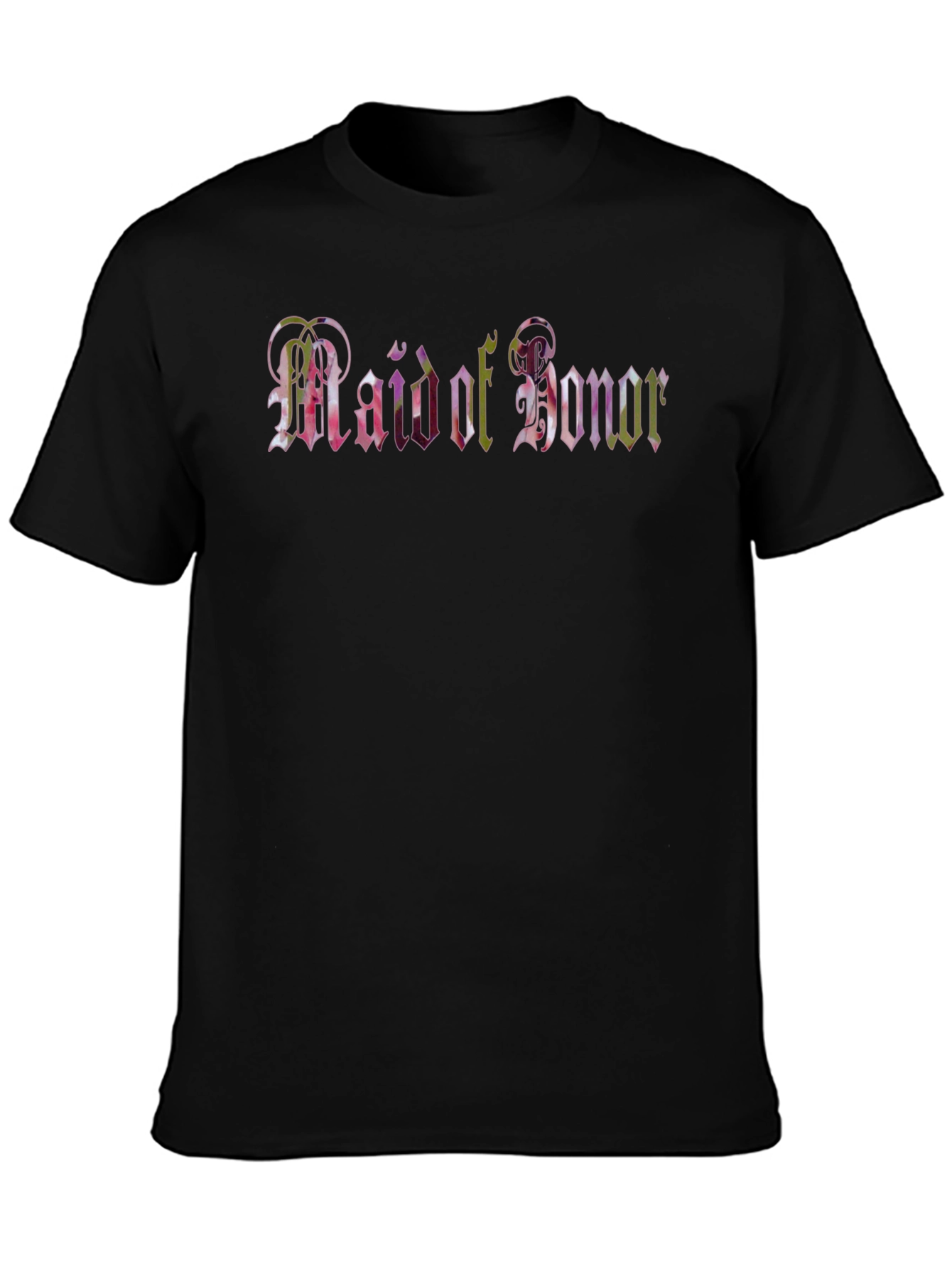Maid of Honor Black T-Shirt
