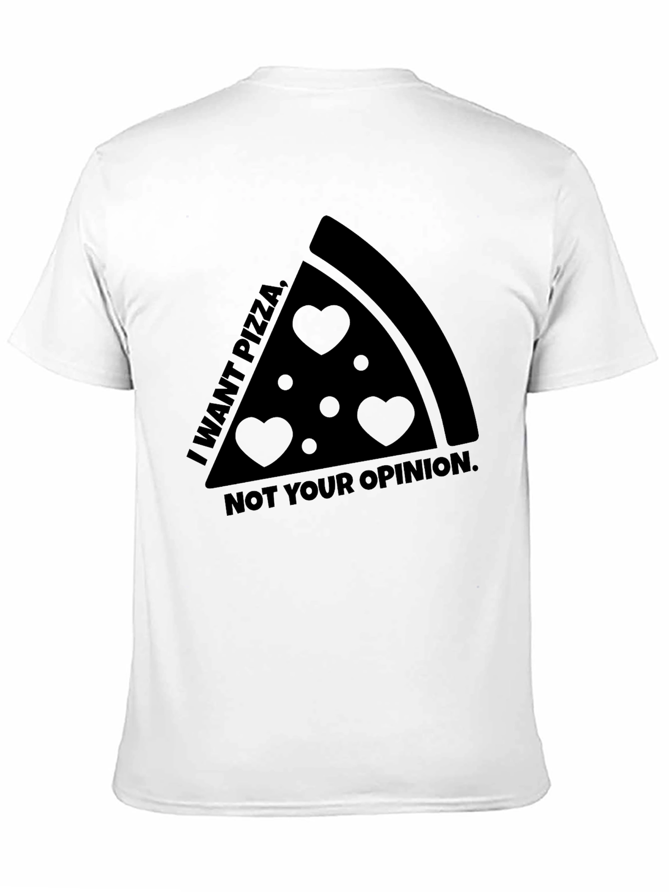 Pizza Lover Graphic Tee - I Want Pizza T-Shirt