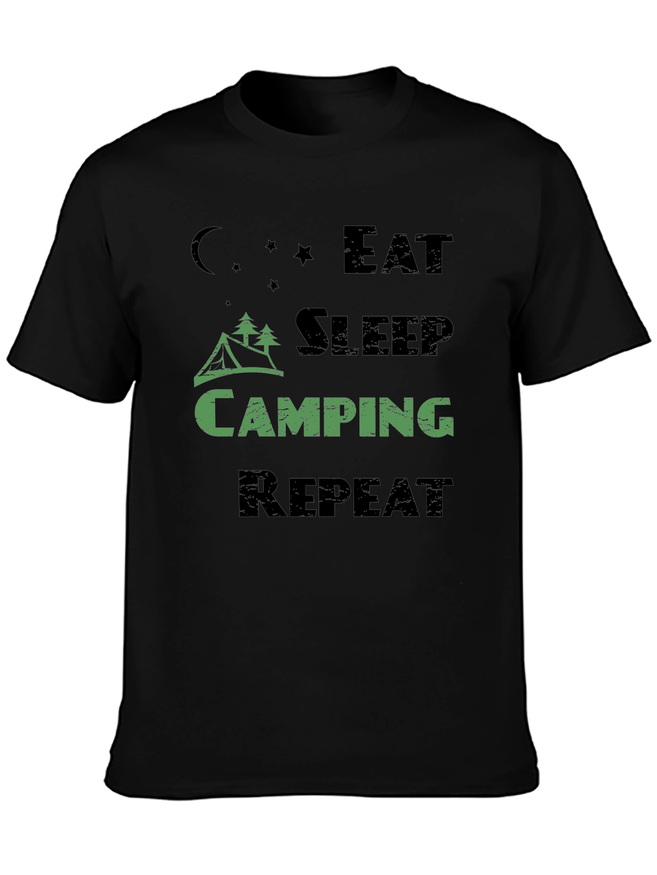 Eat Sleep Camping Repeat Mens T-Shirt