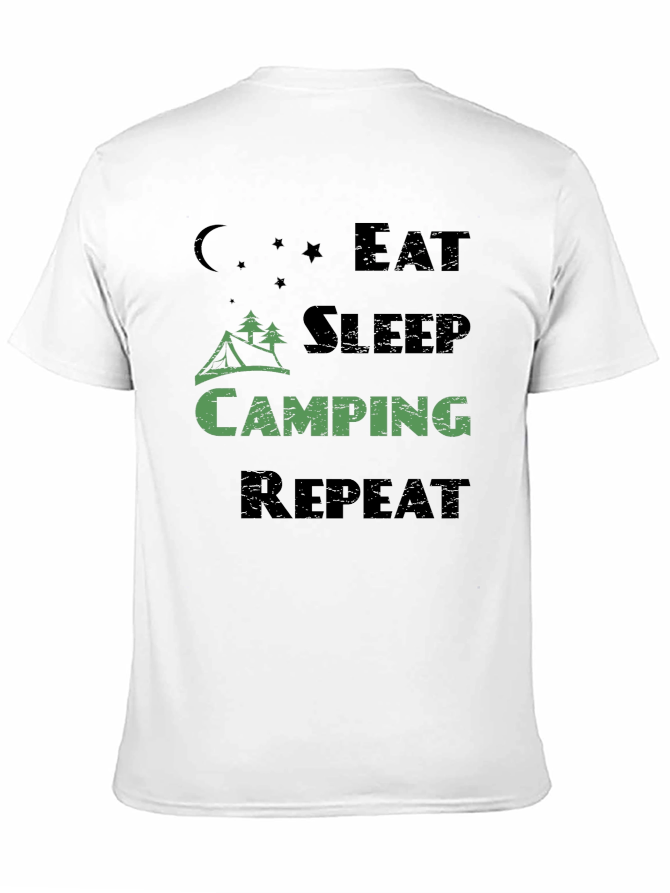 Eat Sleep Camping Repeat Mens T-Shirt