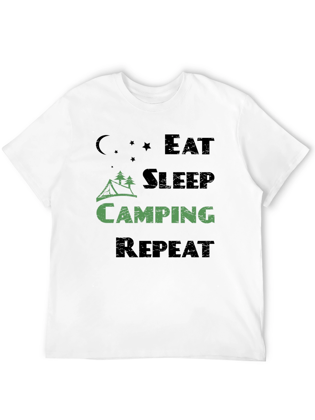 Eat Sleep Camping Repeat Mens T-Shirt