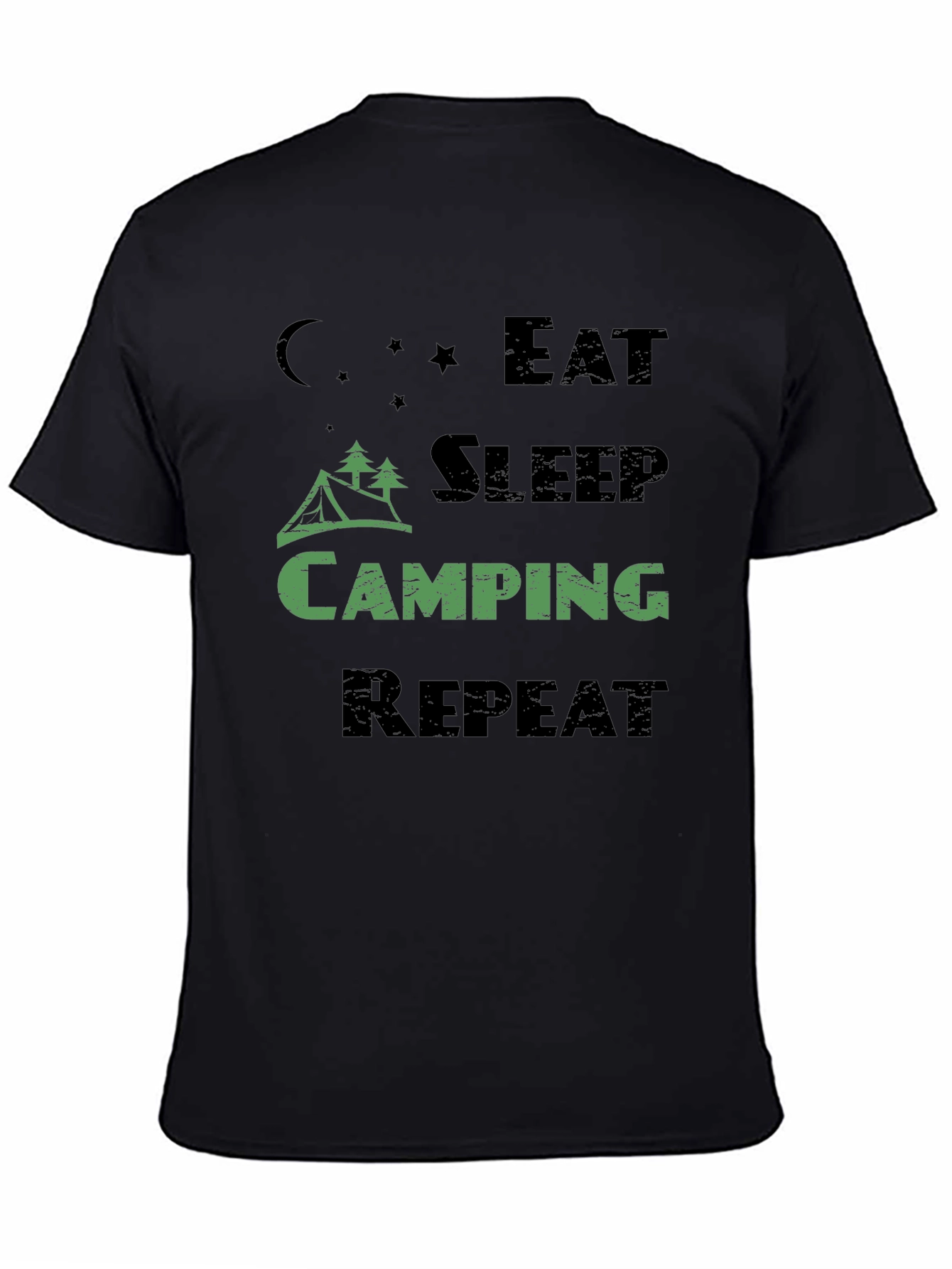 Eat Sleep Camping Repeat Mens T-Shirt