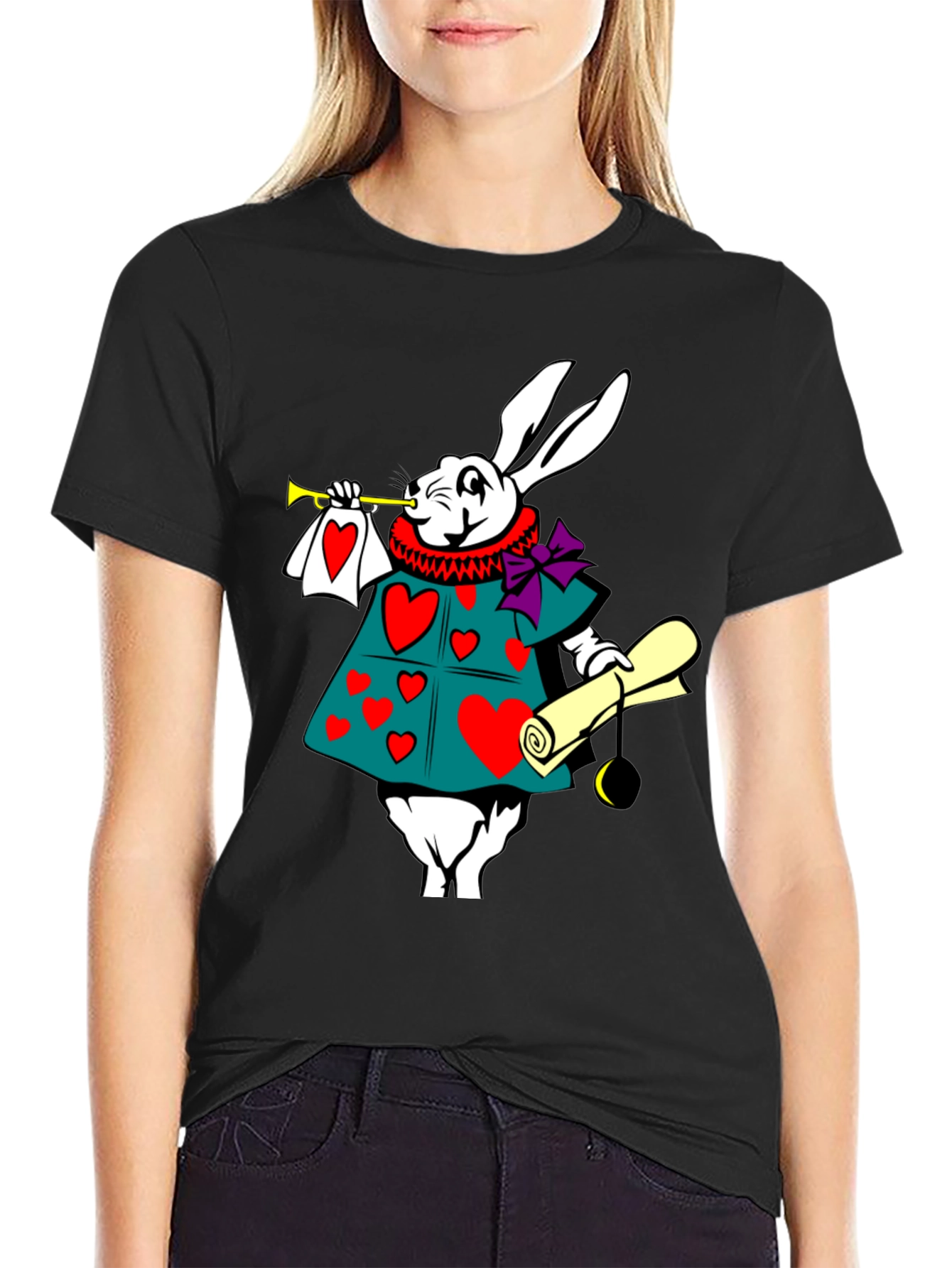 Alice in Wonderland White Rabbit Graphic Tee