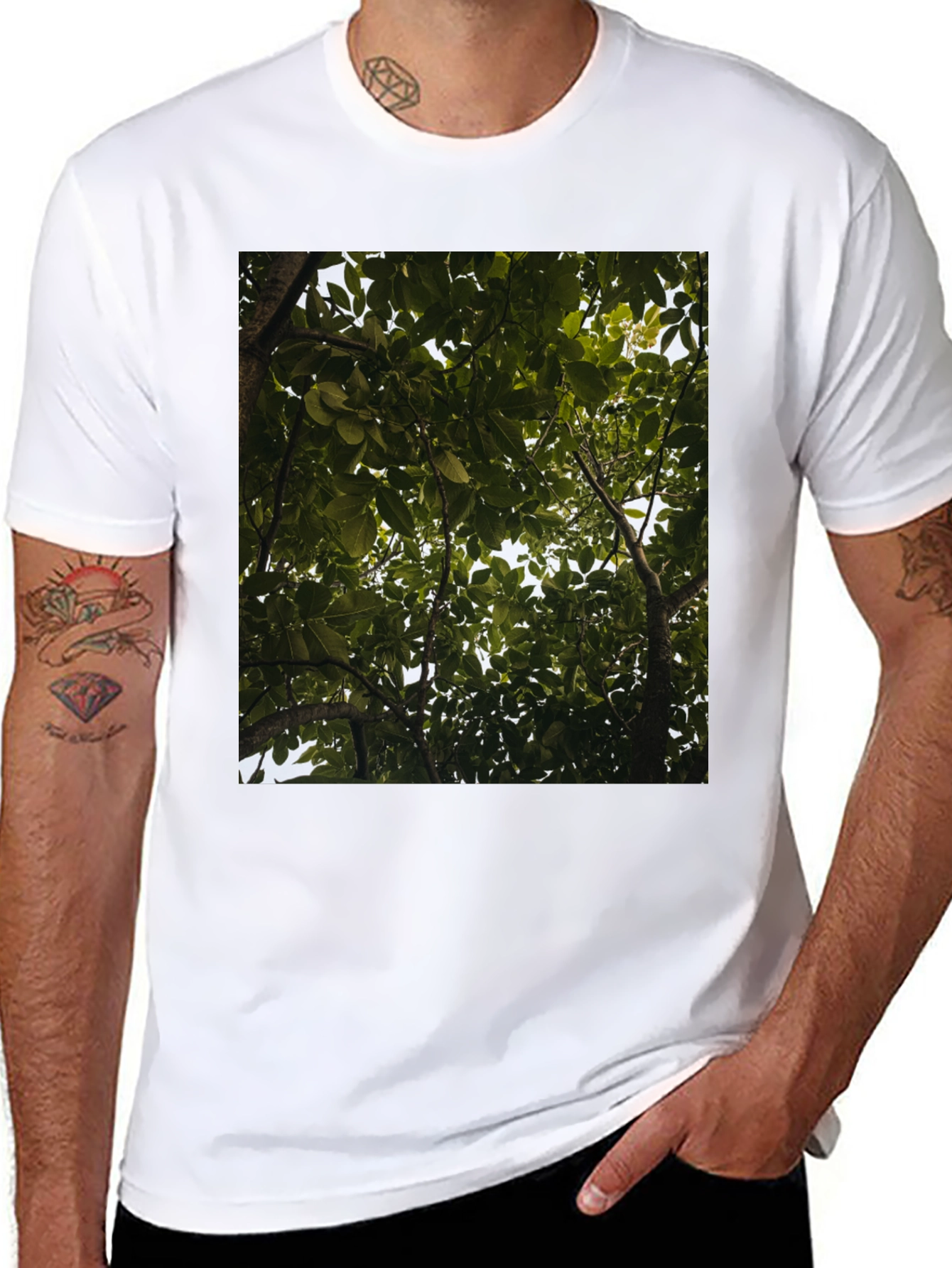 Arboreal View Graphic Tee - Nature Inspired