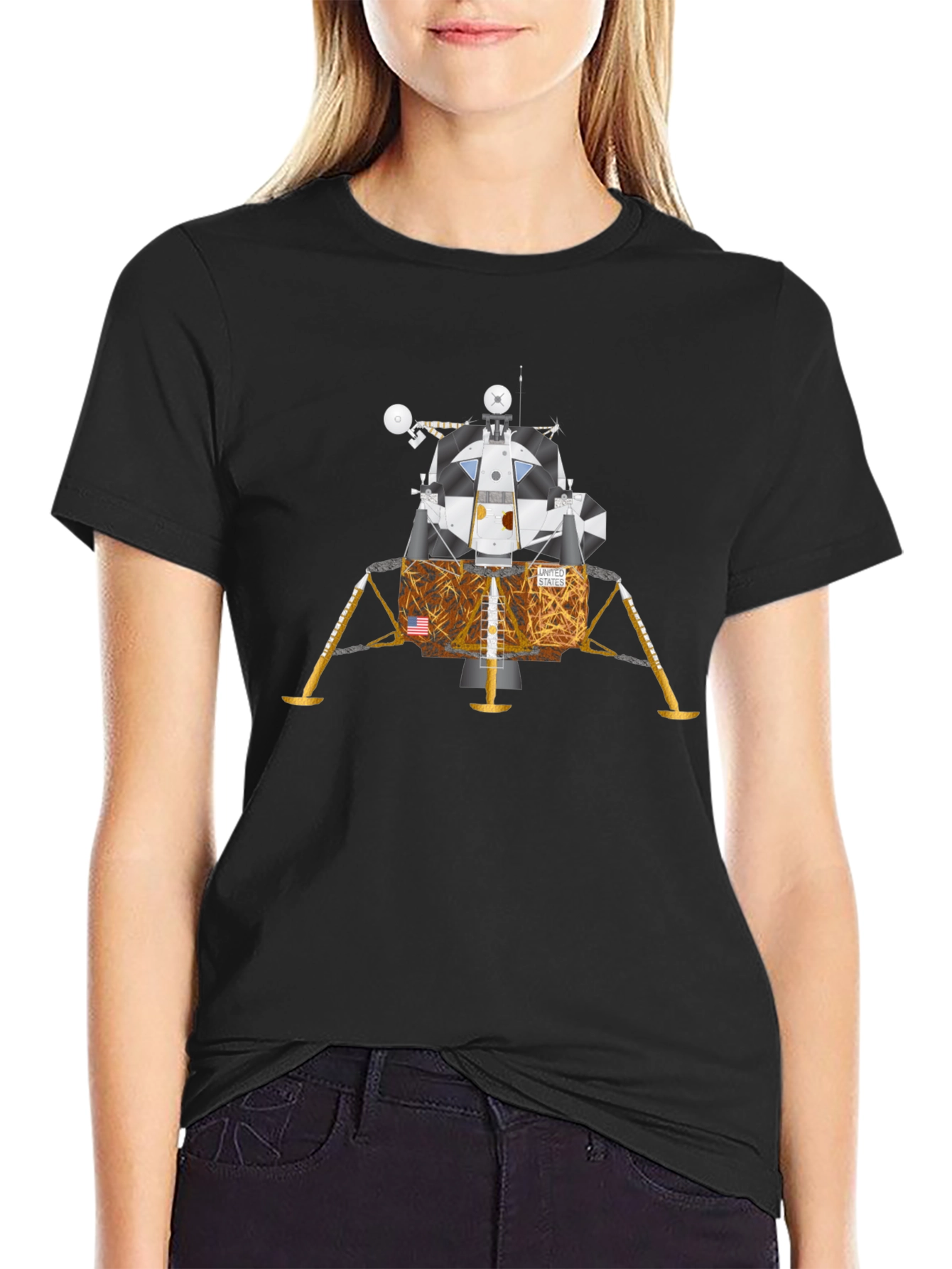 Lunar Lander Graphic Tee - Space Exploration T-Shirt