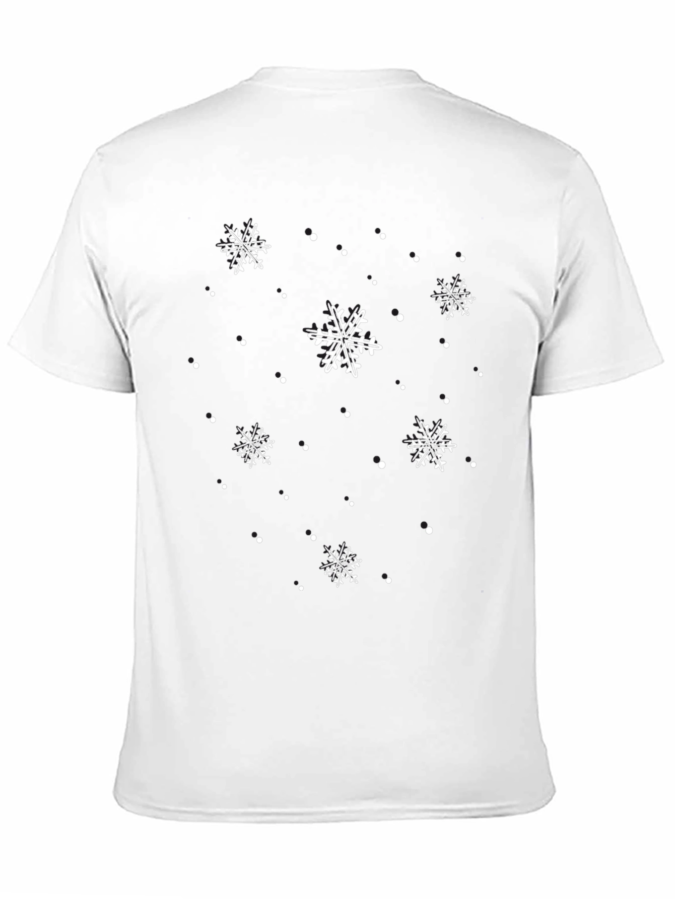 Snowflake Crewneck Tee - Winter Holiday Shirt