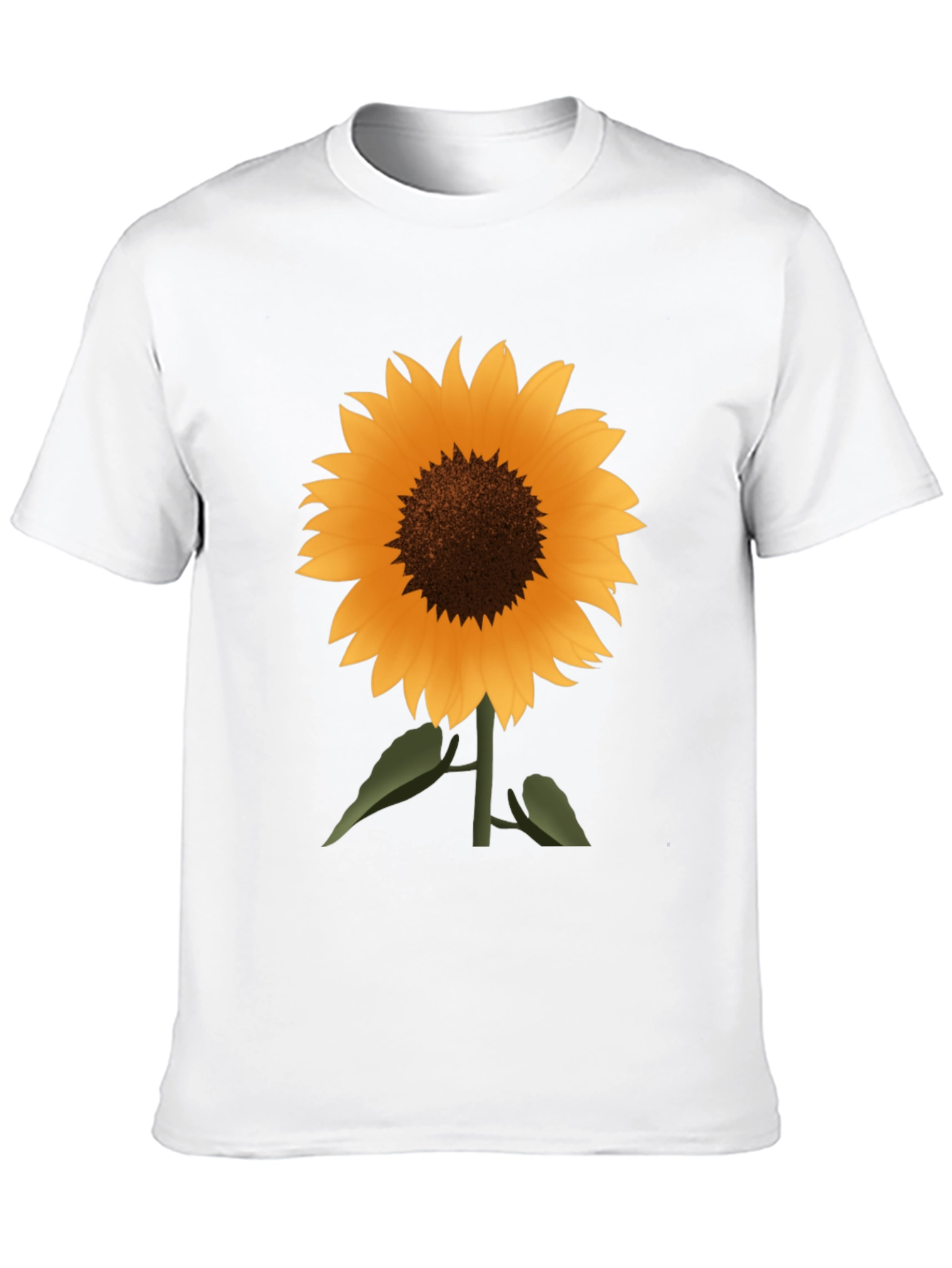 Sunflower Graphic Tee - Stylish Black Cotton T-Shirt
