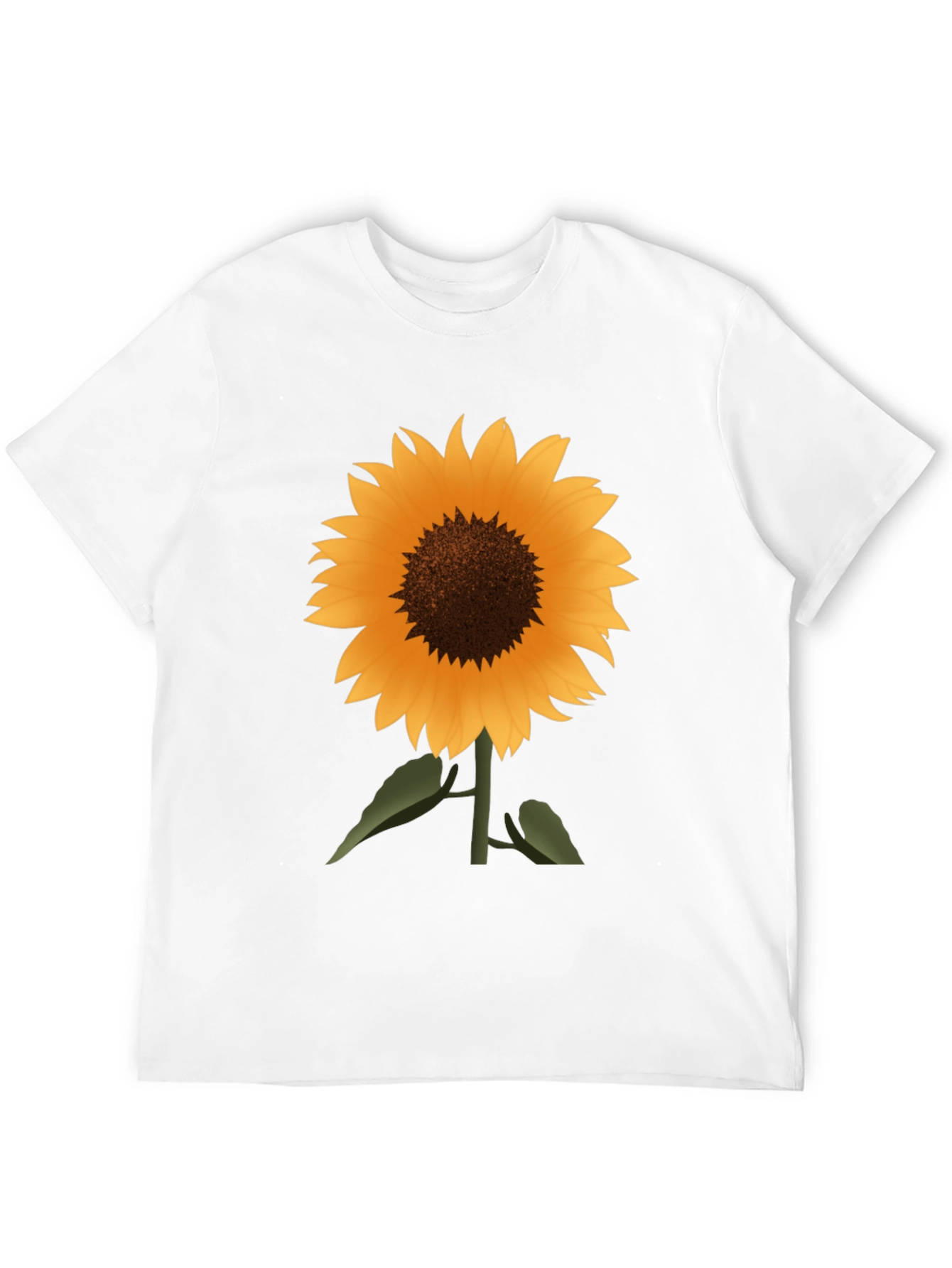 Sunflower Graphic Tee - Stylish Black Cotton T-Shirt