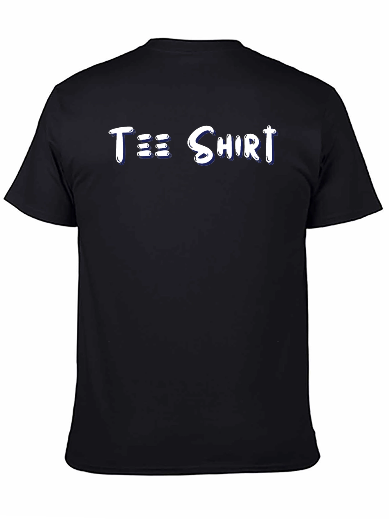 Black Tee Shirt with Fun Graphic Print