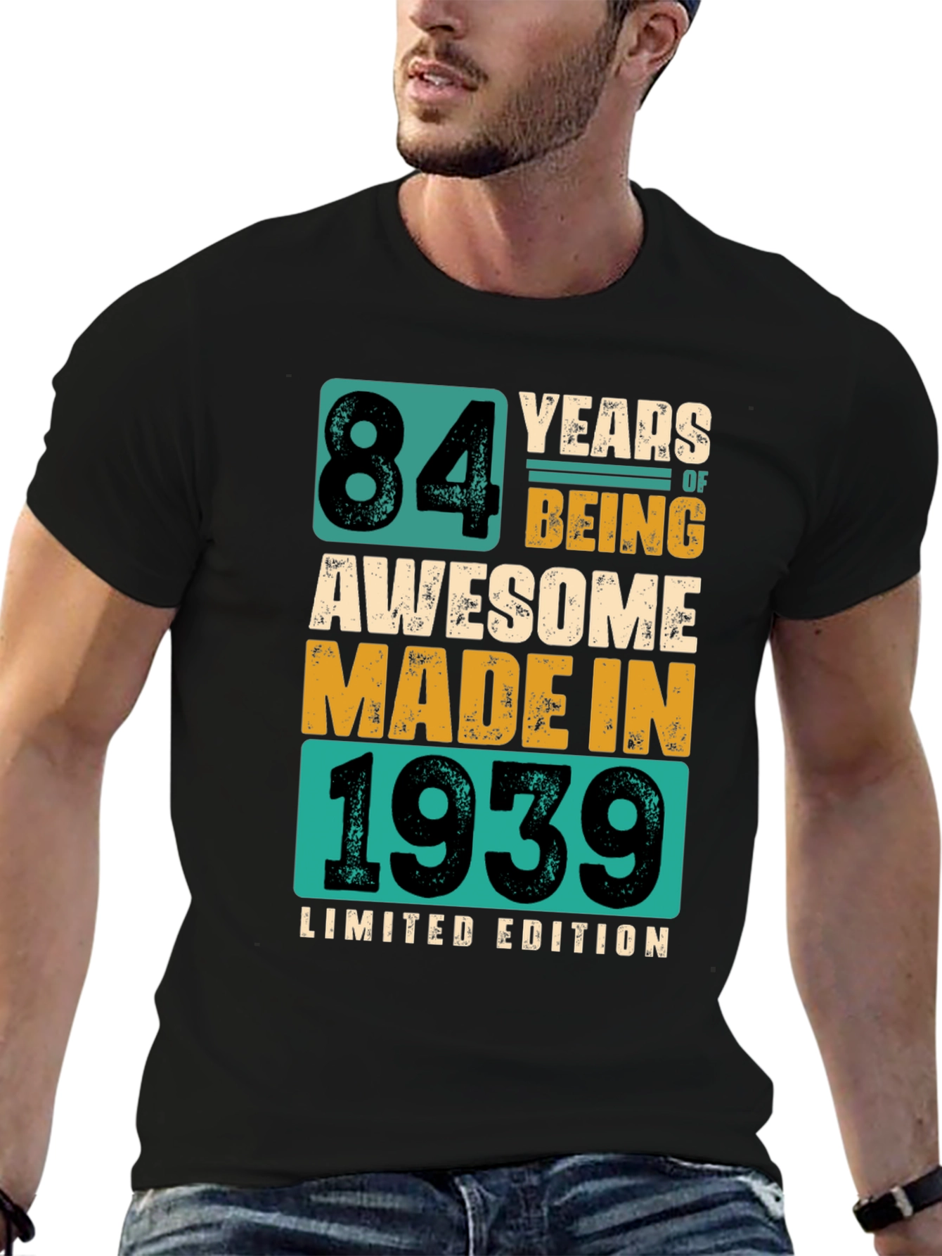 84 Years Awesome T-Shirt - Limited Edition