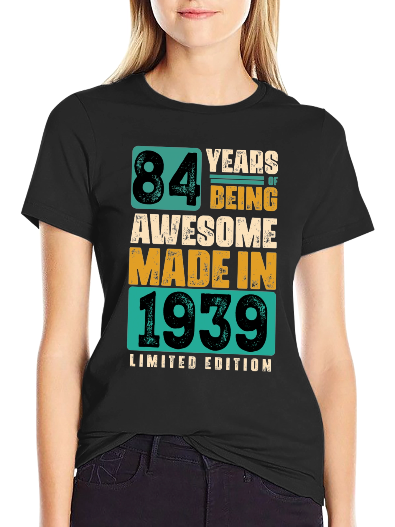 84 Years Awesome T-Shirt - Limited Edition
