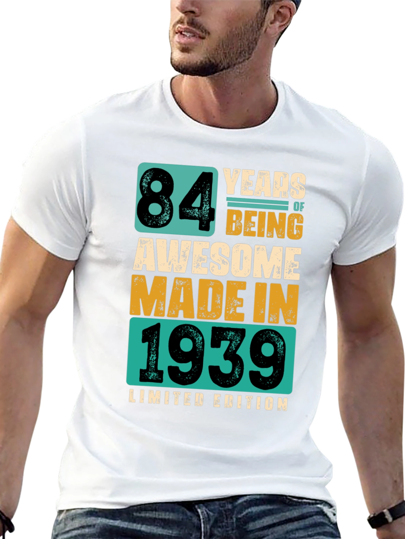84 Years Awesome T-Shirt - Limited Edition