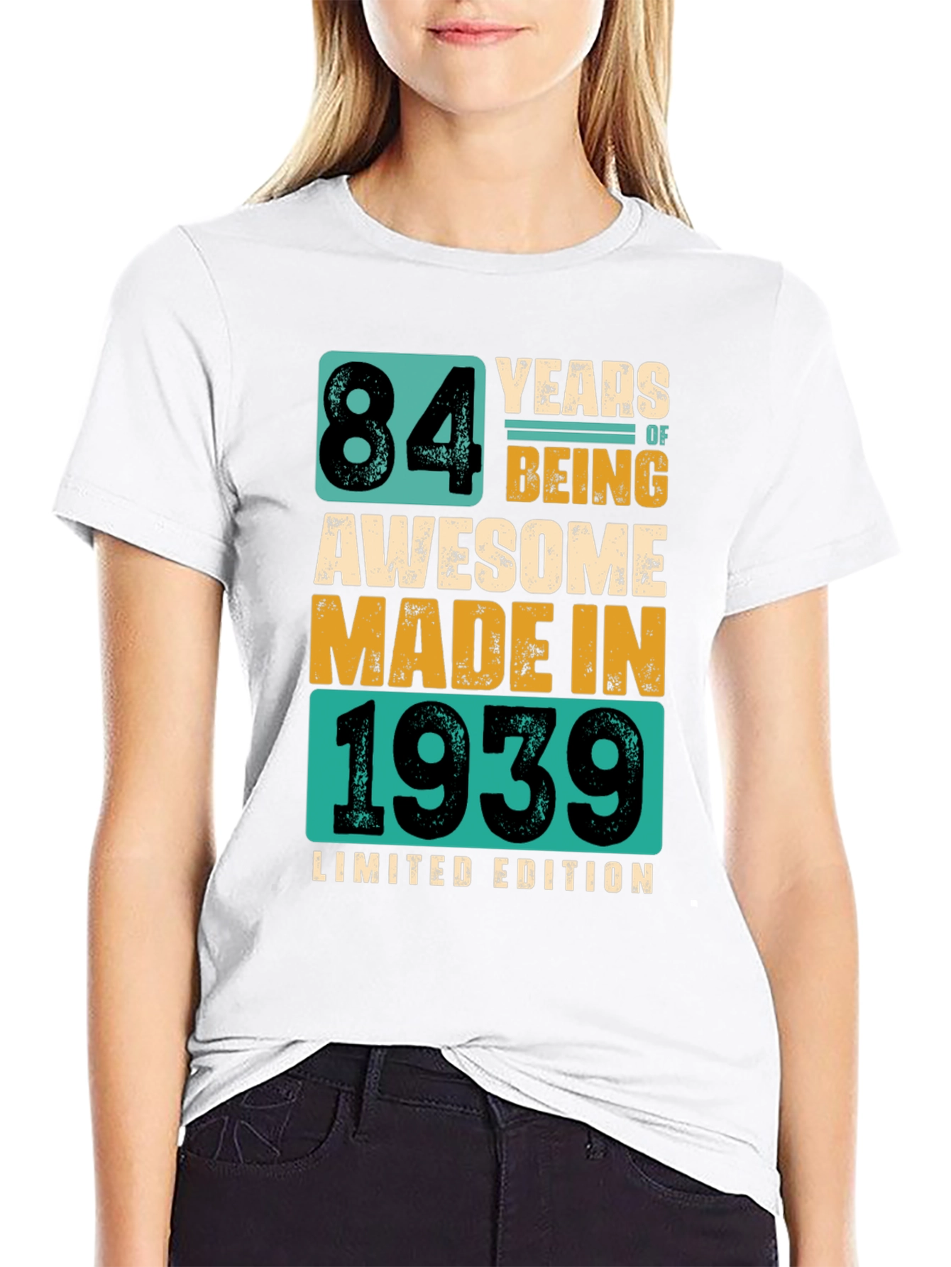 84 Years Awesome T-Shirt - Limited Edition