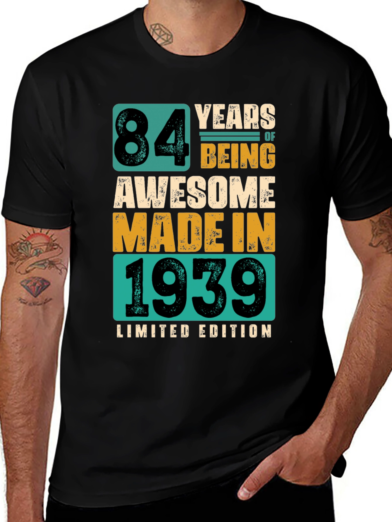 84 Years Awesome T-Shirt - Limited Edition