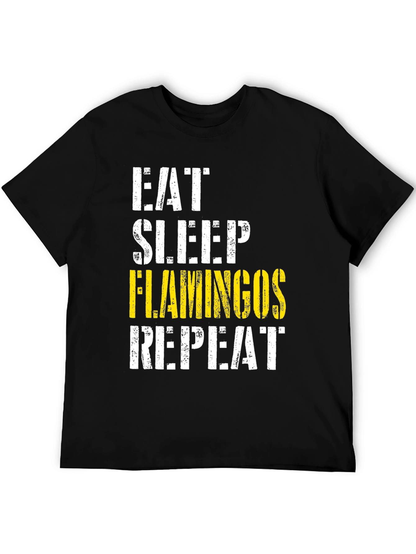 Eat Sleep Flamingos Repeat Graphic Tee