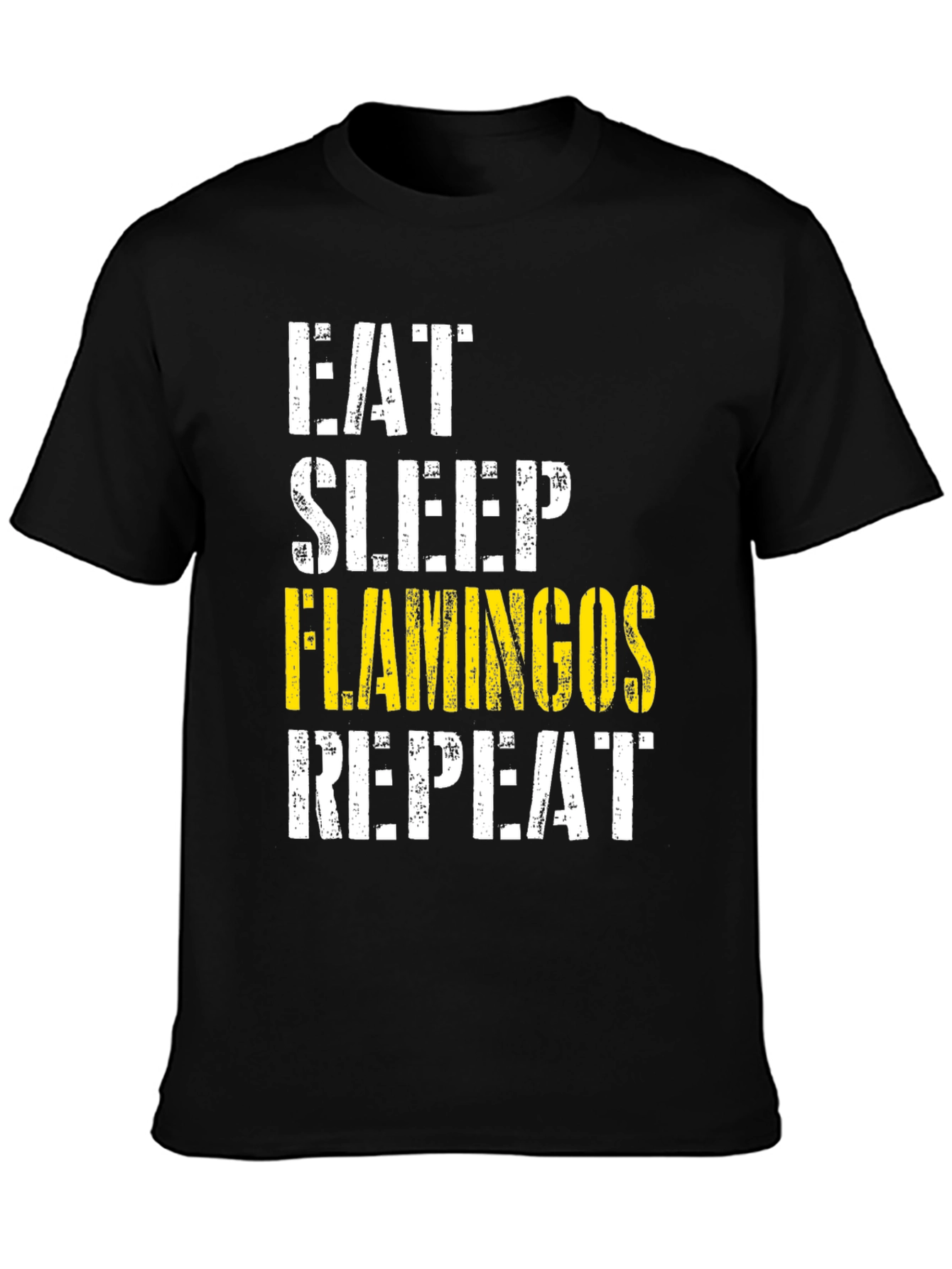 Eat Sleep Flamingos Repeat Graphic Tee