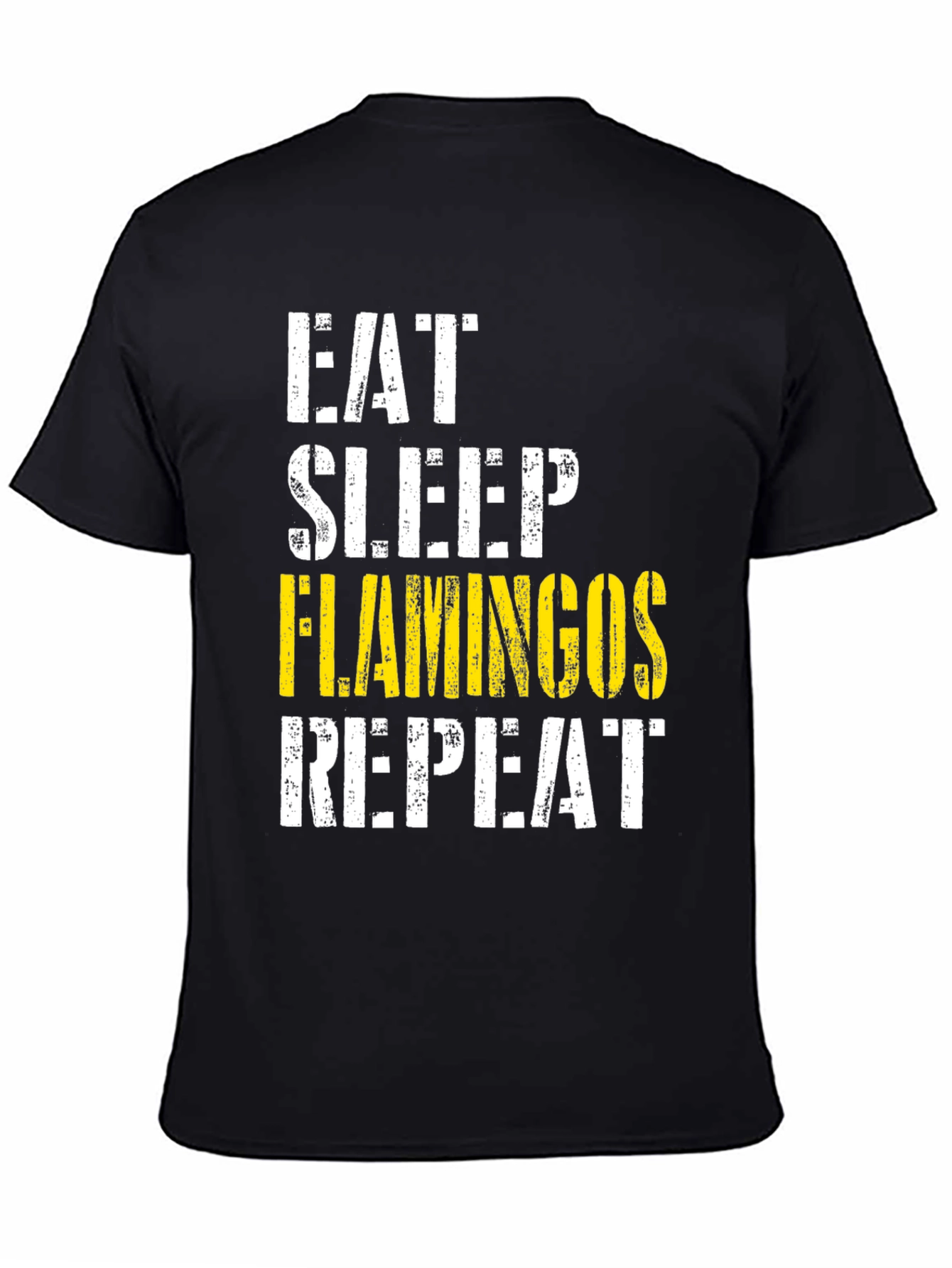 Eat Sleep Flamingos Repeat Graphic Tee