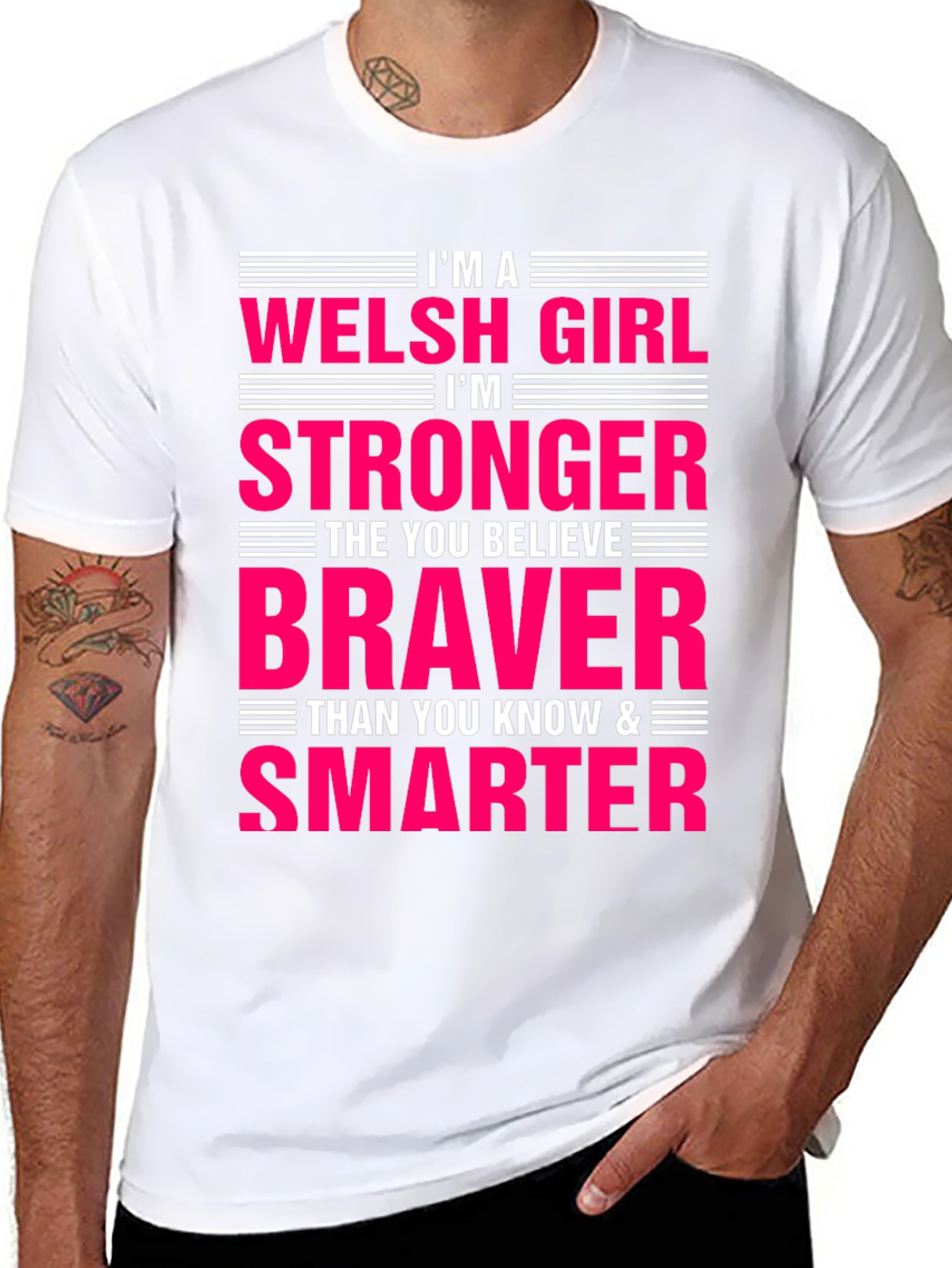 Welsh Girl Strong Brave Smart T-Shirt