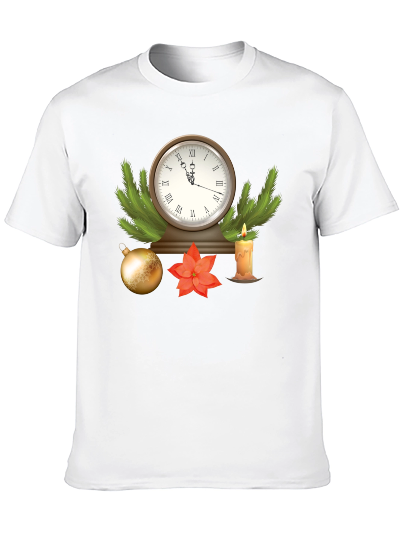 Festive Holiday Clock T-Shirt
