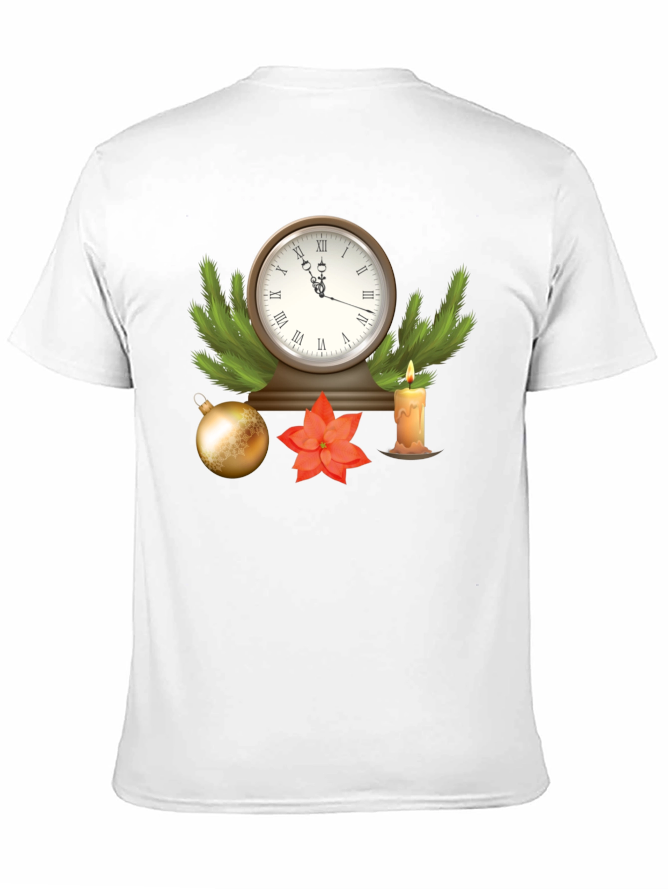 Festive Holiday Clock T-Shirt