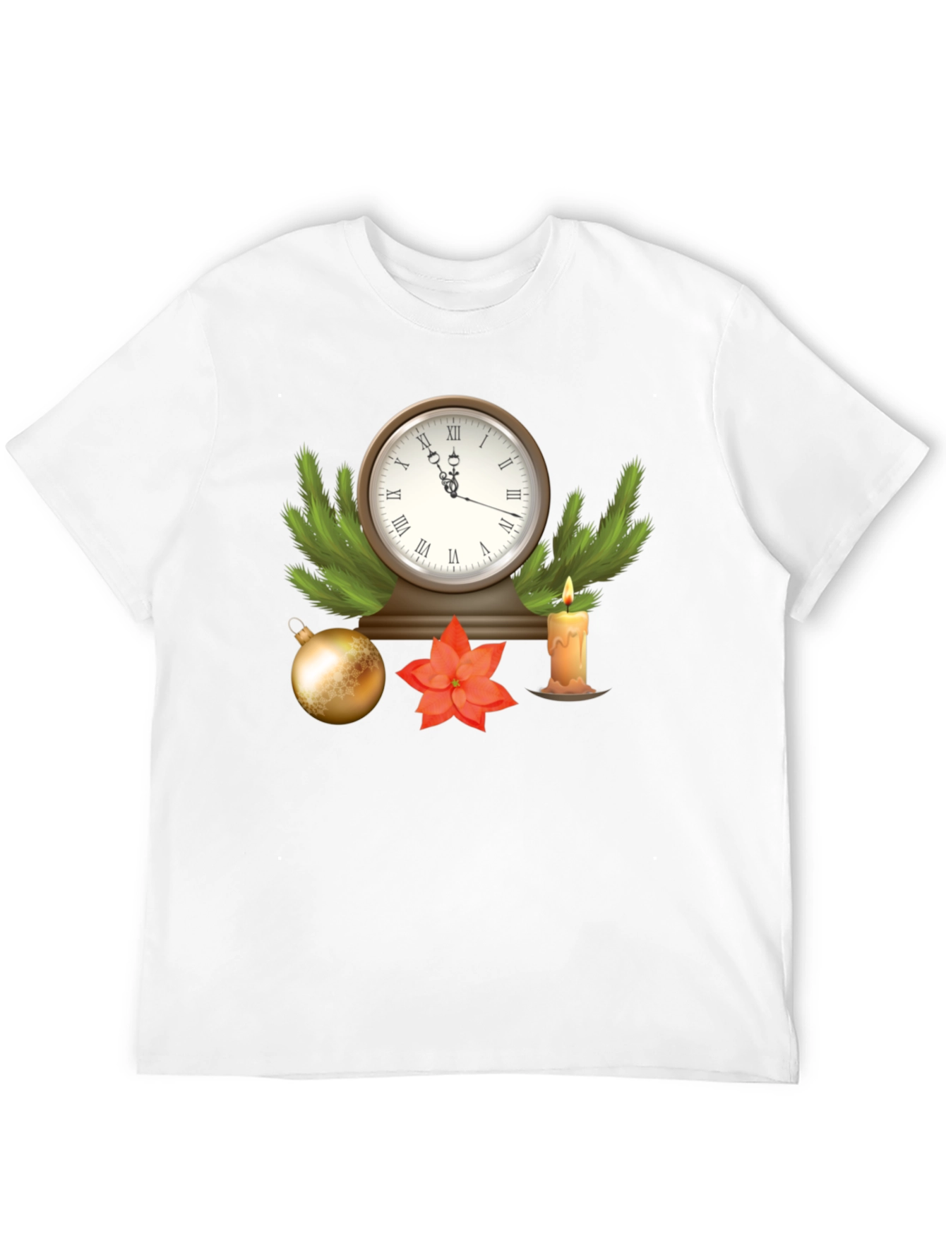 Festive Holiday Clock T-Shirt